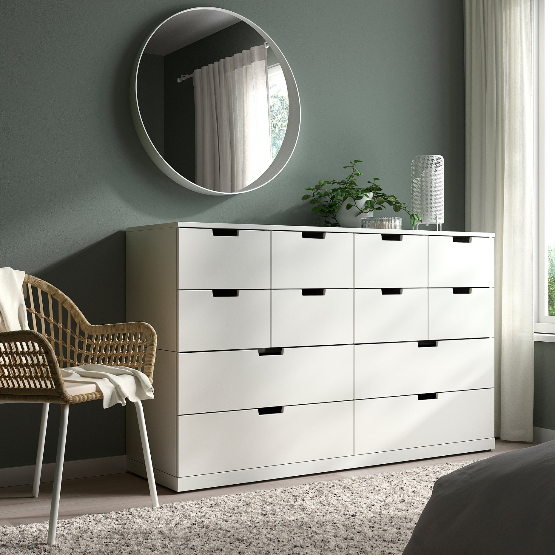 NORDLI, συρταριέρα με 12 συρτάρια, 160X99 cm, 592.394.91