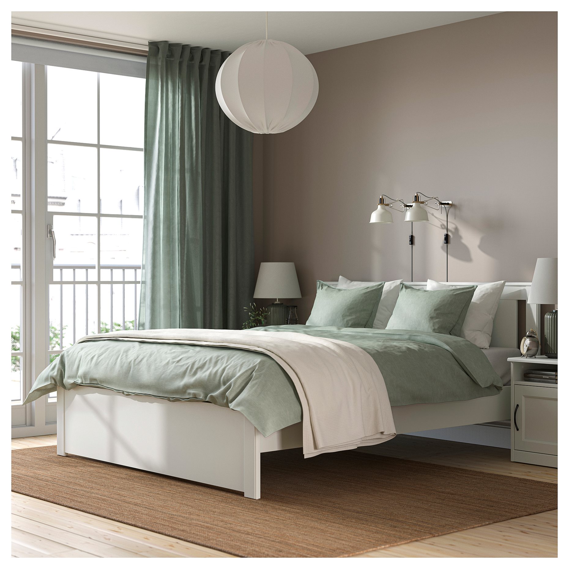 SONGESAND, bed frame, 160X200 cm, 592.412.29