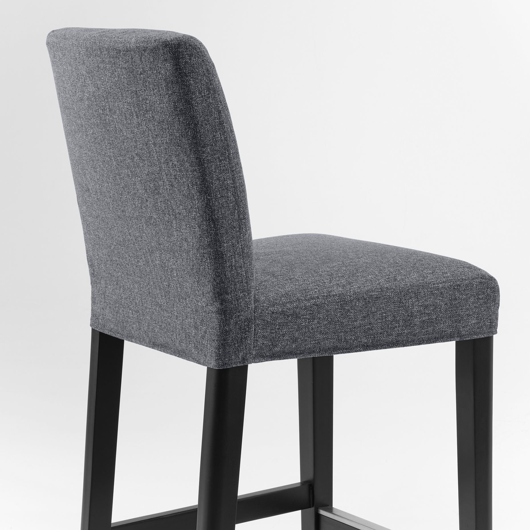 BERGMUND, σκαμπό μπαρ με πλάτη, 62 cm, 593.846.90