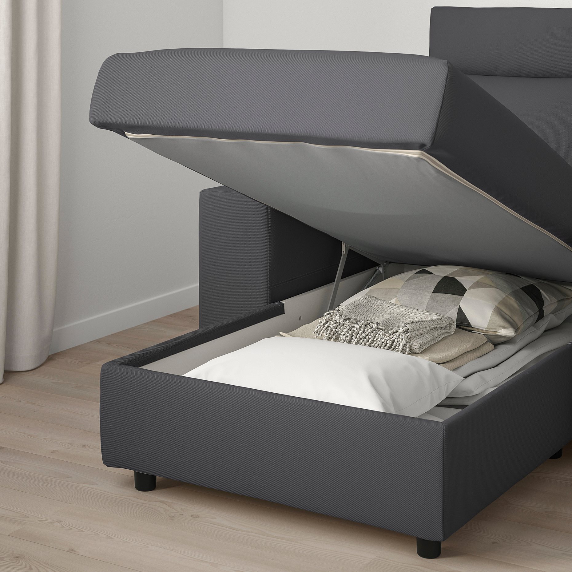 VIMLE, corner sofa, 5-seat with chaise longue with wide armrests, 594.018.21