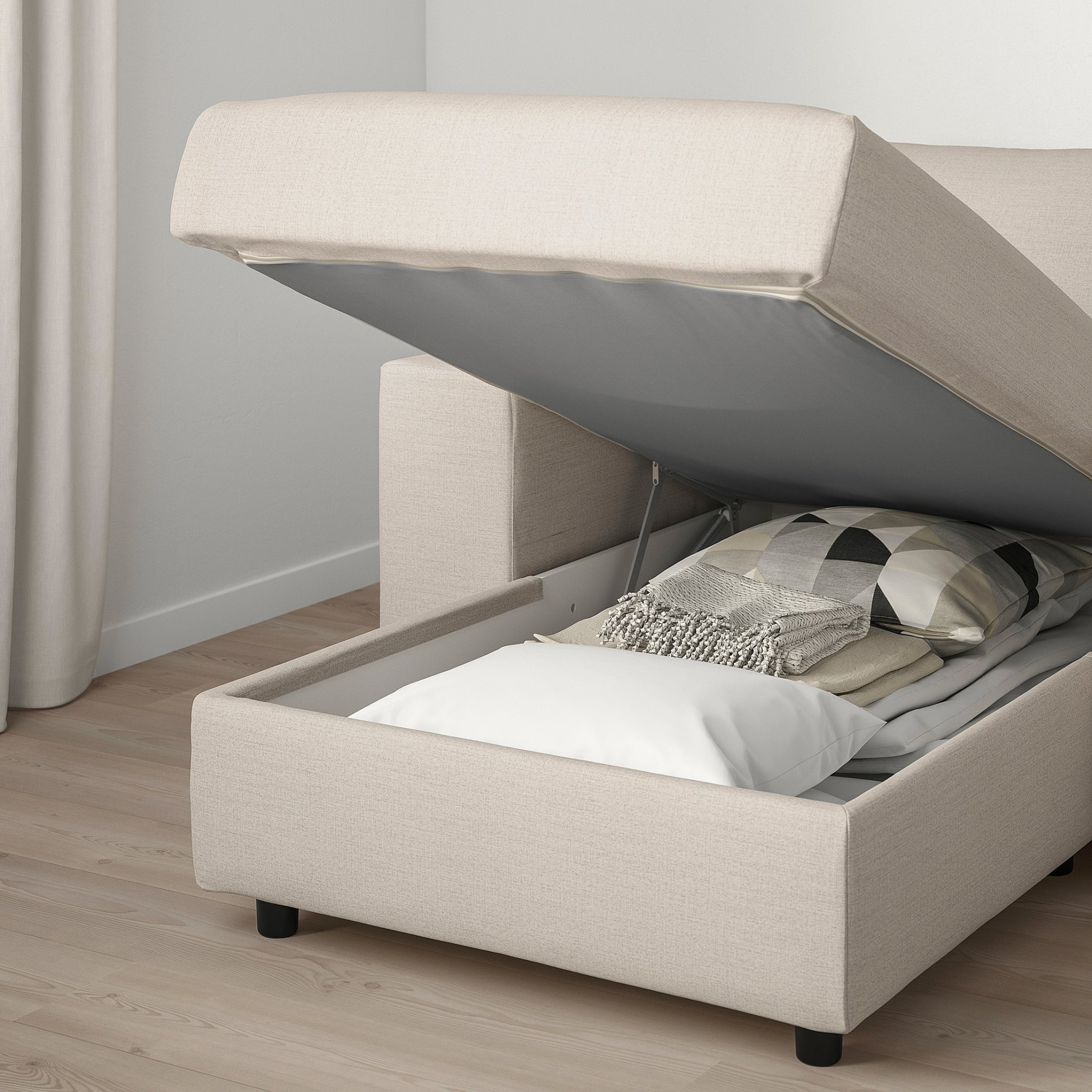 VIMLE, chaise longue with wide armrests, 594.091.48