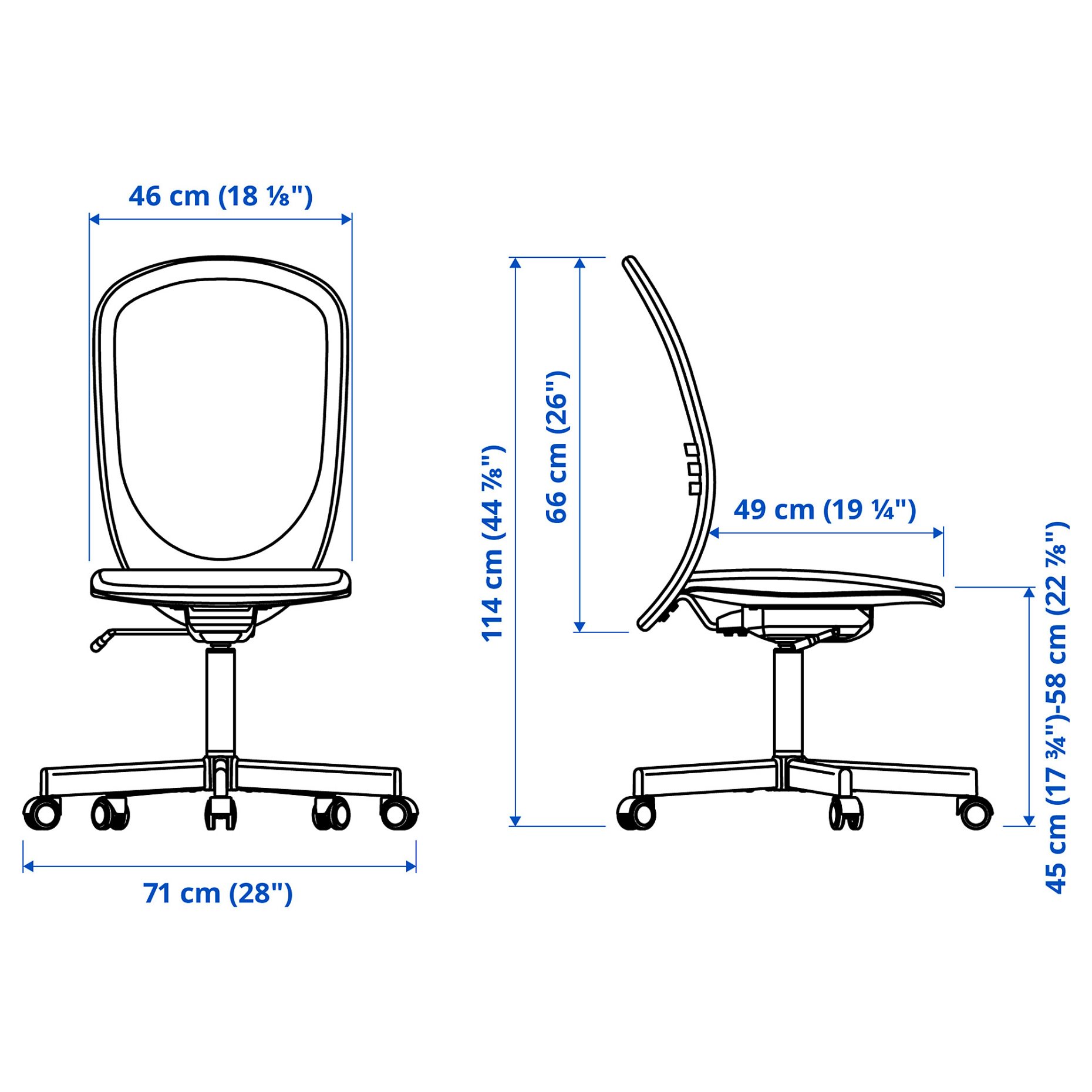TROTTEN/FLINTAN, σύνθεση γραφείου και αποθήκευσης με περιστρεφόμενη καρέκλα, 594.249.45