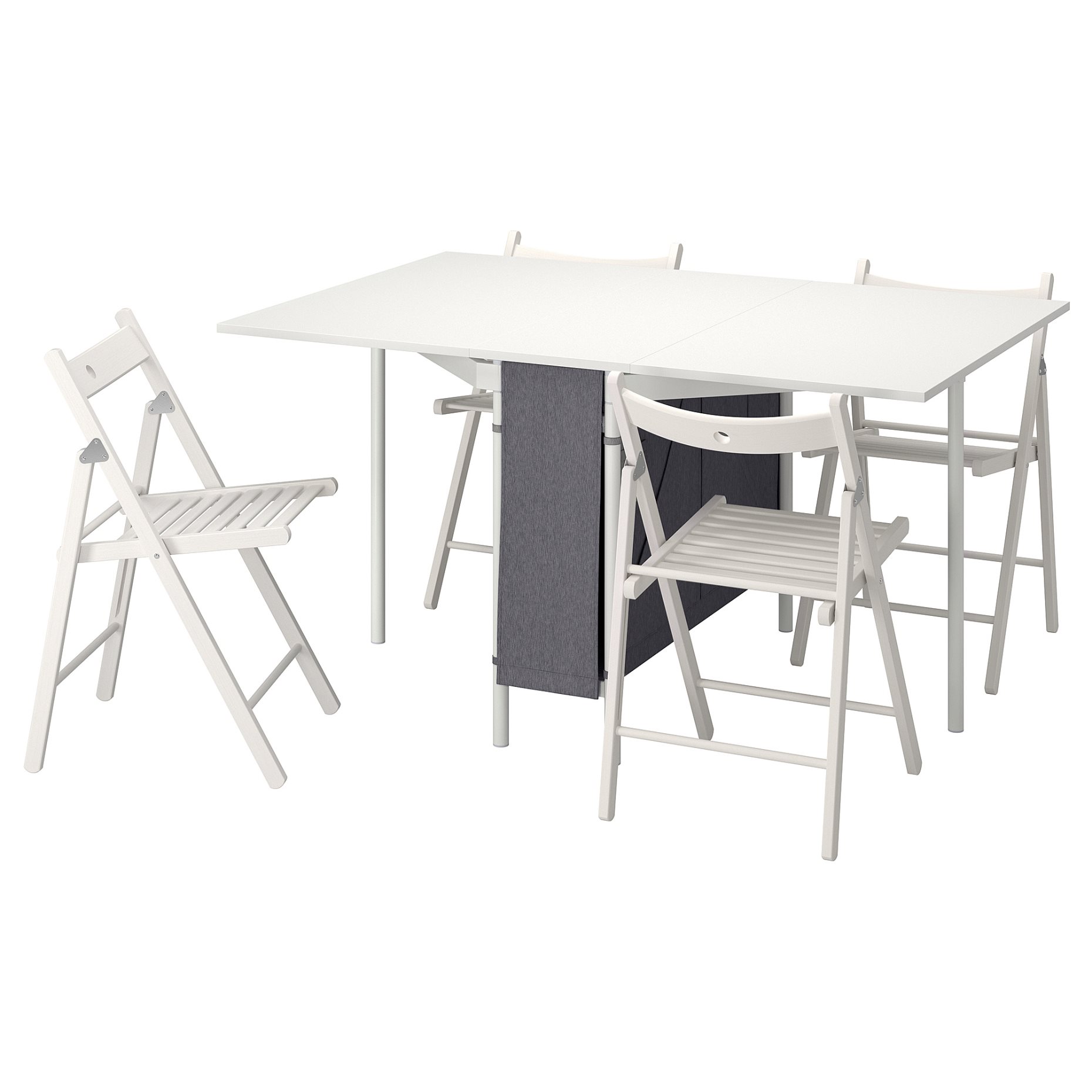 KALLHALL/TERJE, τραπέζι και 4 καρέκλες, 89x98 cm, 594.281.80