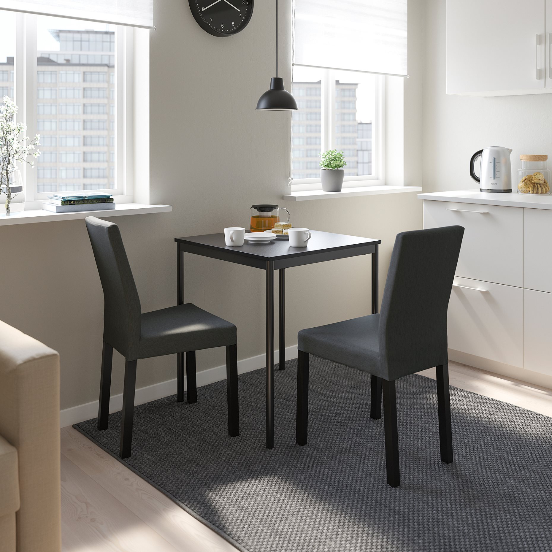 SANDSBERG/KATTIL, table and 2 chairs, 67 cm, 594.288.68