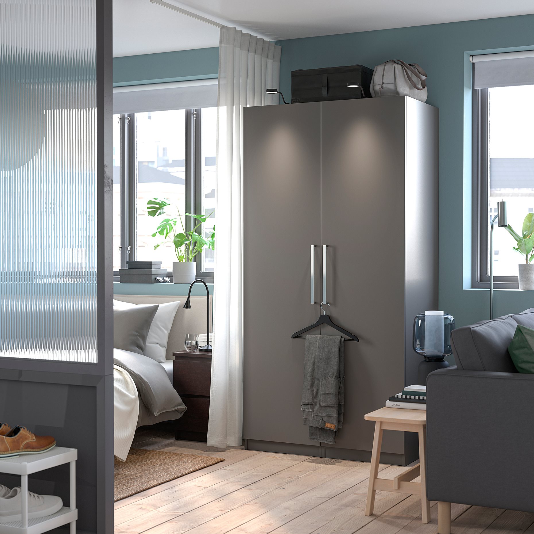 PAX/FORSAND, wardrobe combination, 100x60x201 cm, 594.311.68