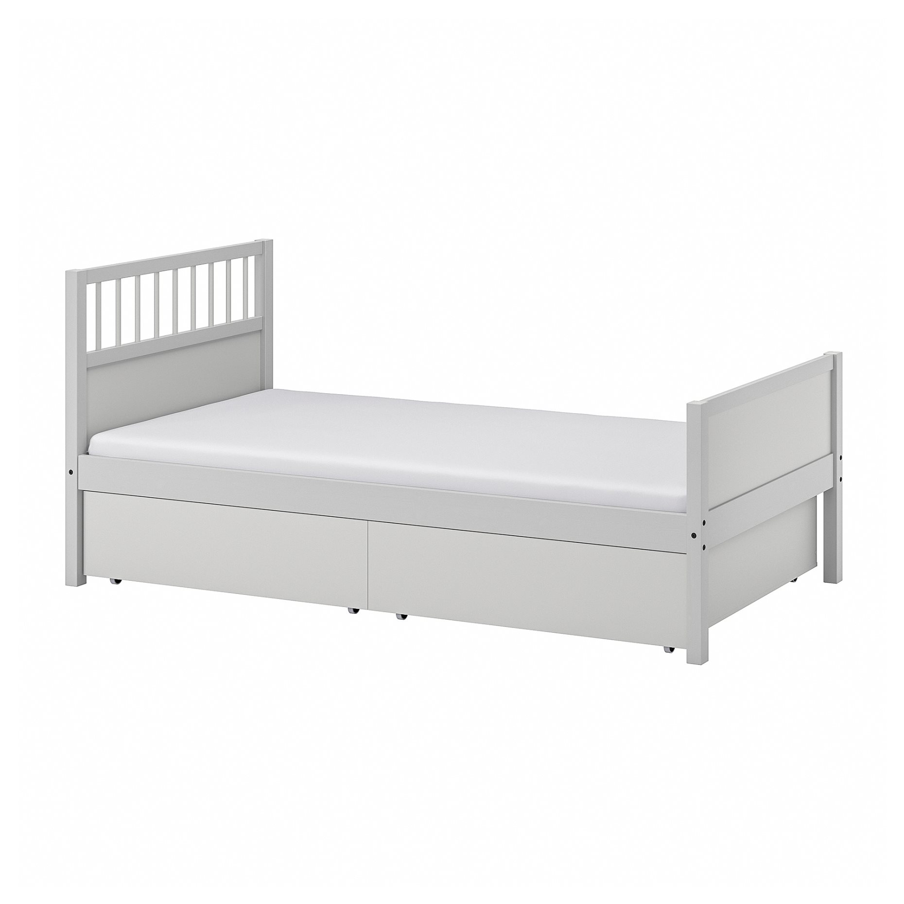 SAMLA, bed frame with storage, 90x200 cm, 594.441.42