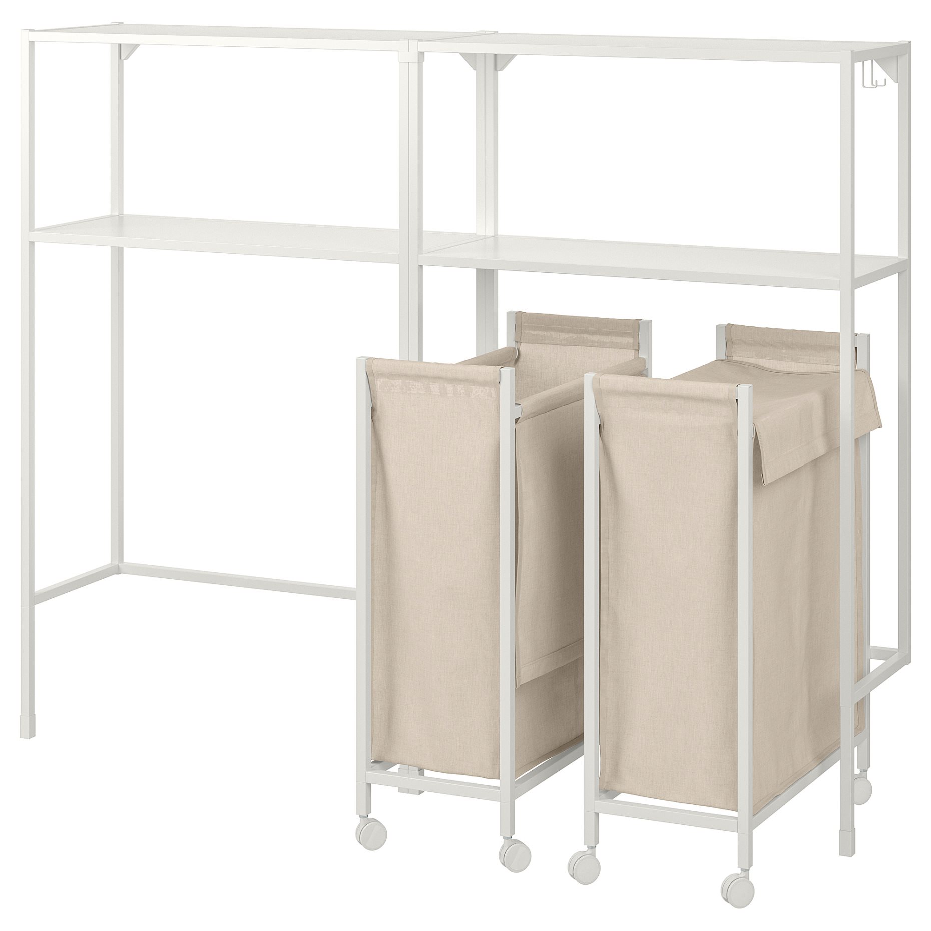 ENHET, wall storage combination, 160x30x129 cm, 594.774.63