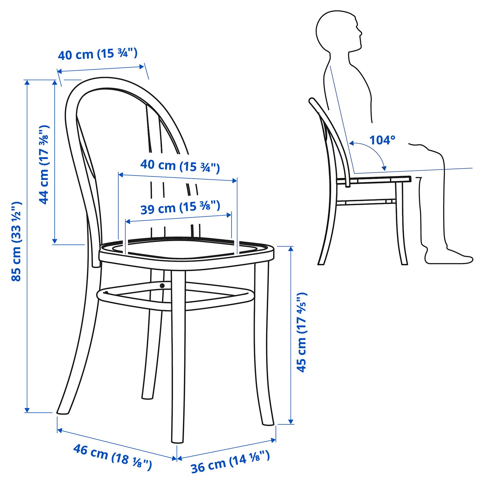 NORDVIKEN/SKOGS, τραπέζι και 4 καρέκλες, 152/223 cm, 595.282.07