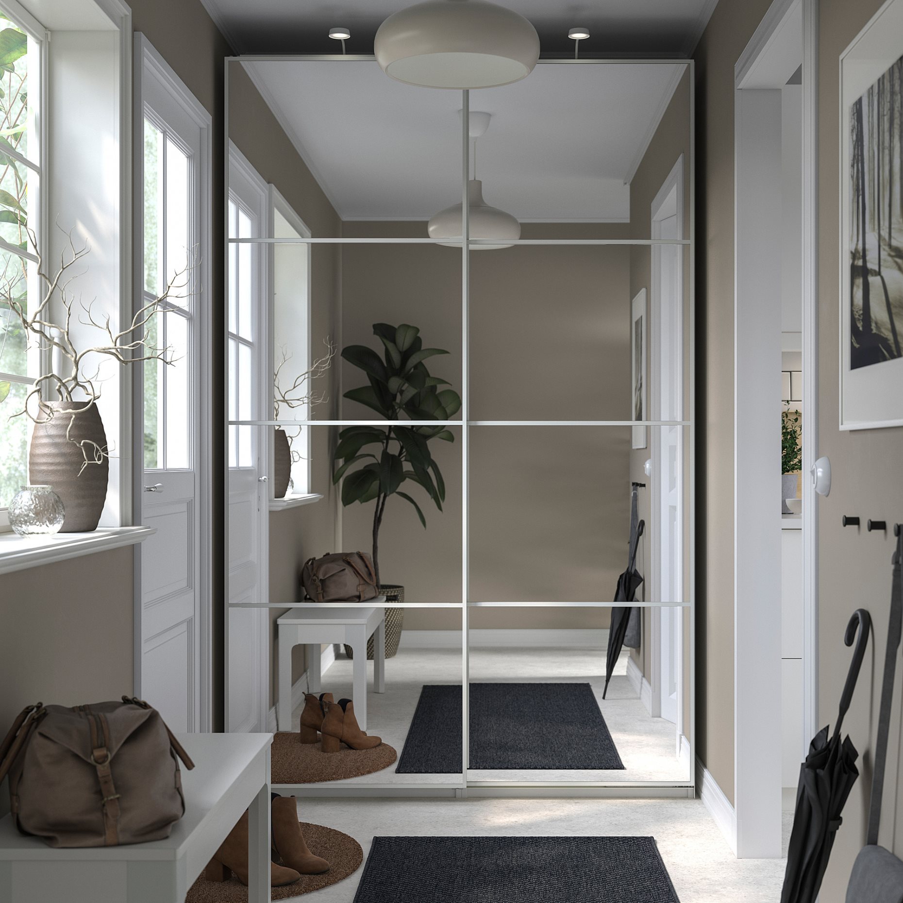 PAX/AULI, wardrobe combination, 150x43x236 cm, 595.613.29