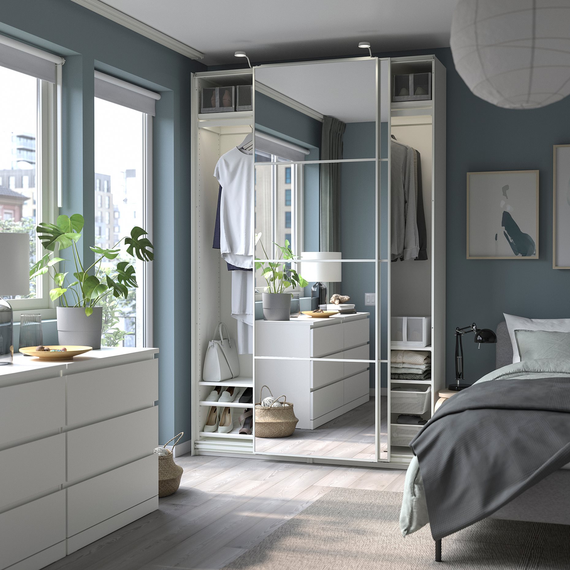 PAX/AULI, wardrobe combination, 150x43x236 cm, 595.613.29