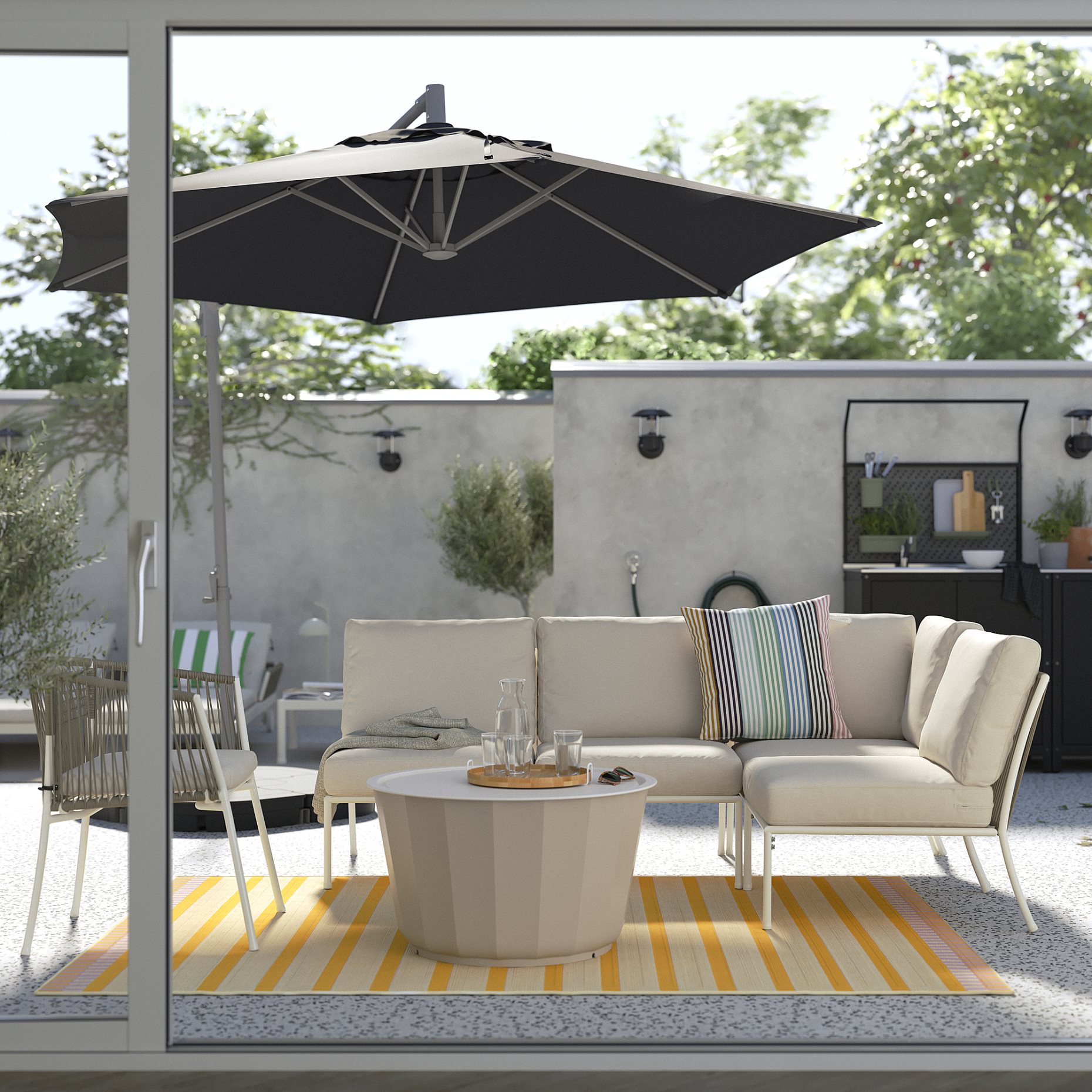 seat section for modular sofa, outdoor, 595.784.19