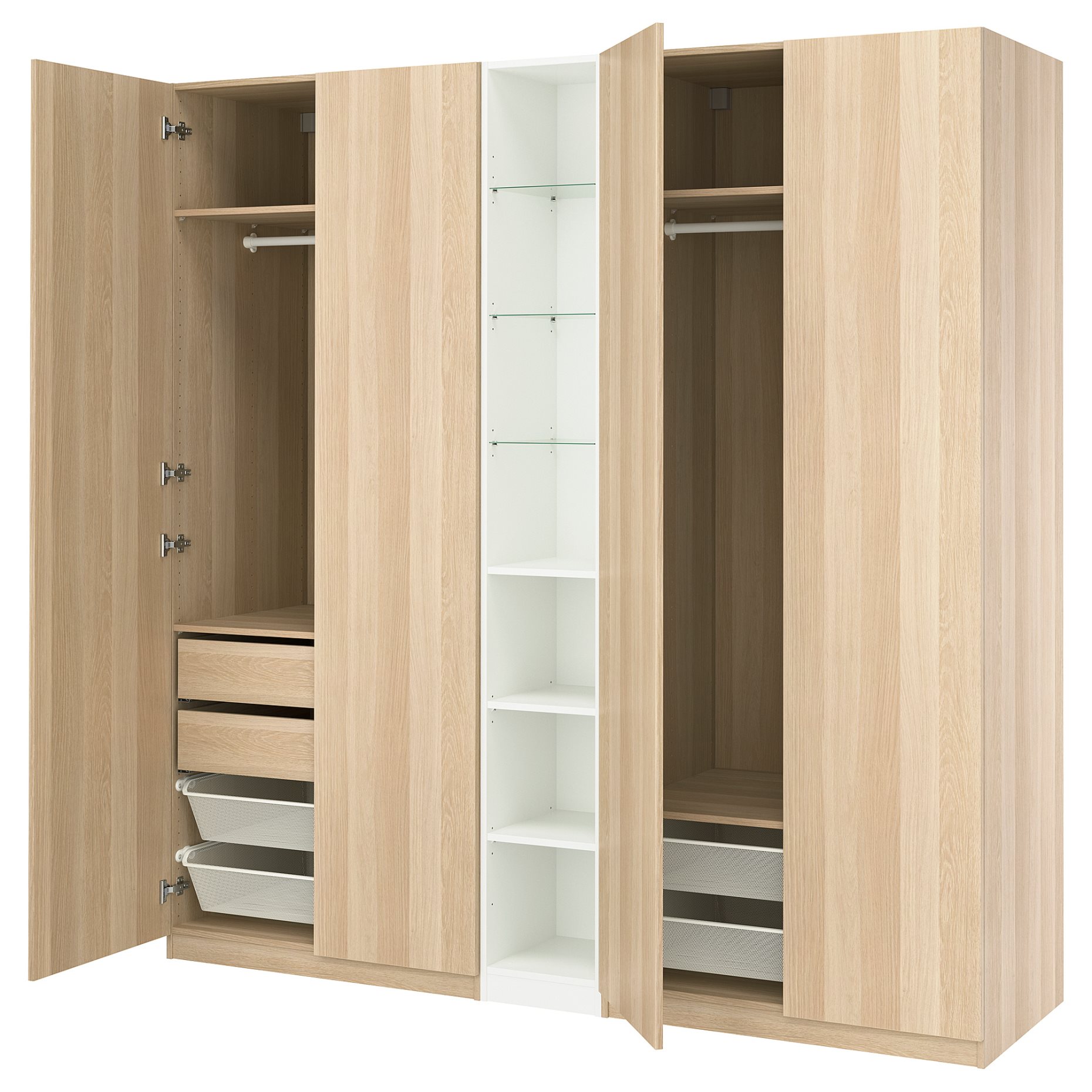 PAX/FORSAND, wardrobe combination, 200x60x236 cm, 596.073.65