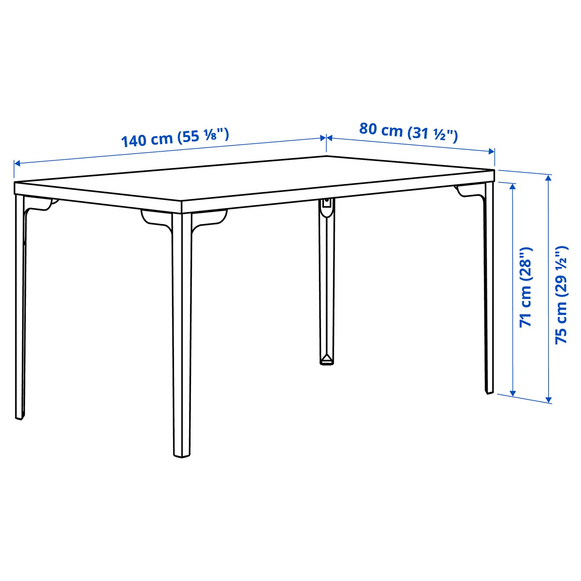 SKÅLSTA, table, 140x80 cm, 596.083.36