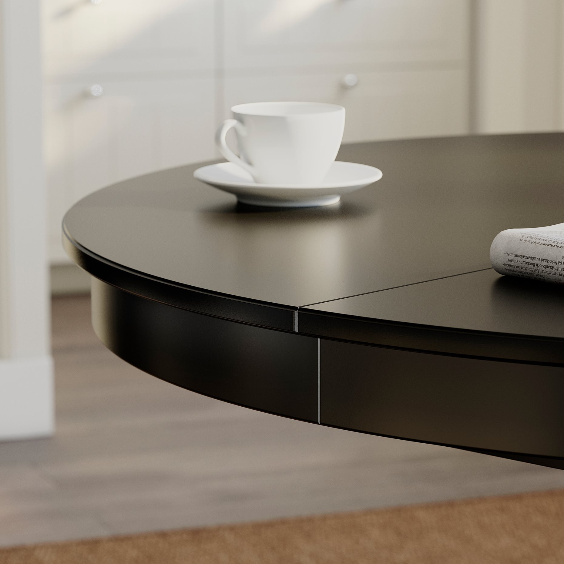 ROSENTORP, table and 4 chairs, 110/155 cm, 596.101.22