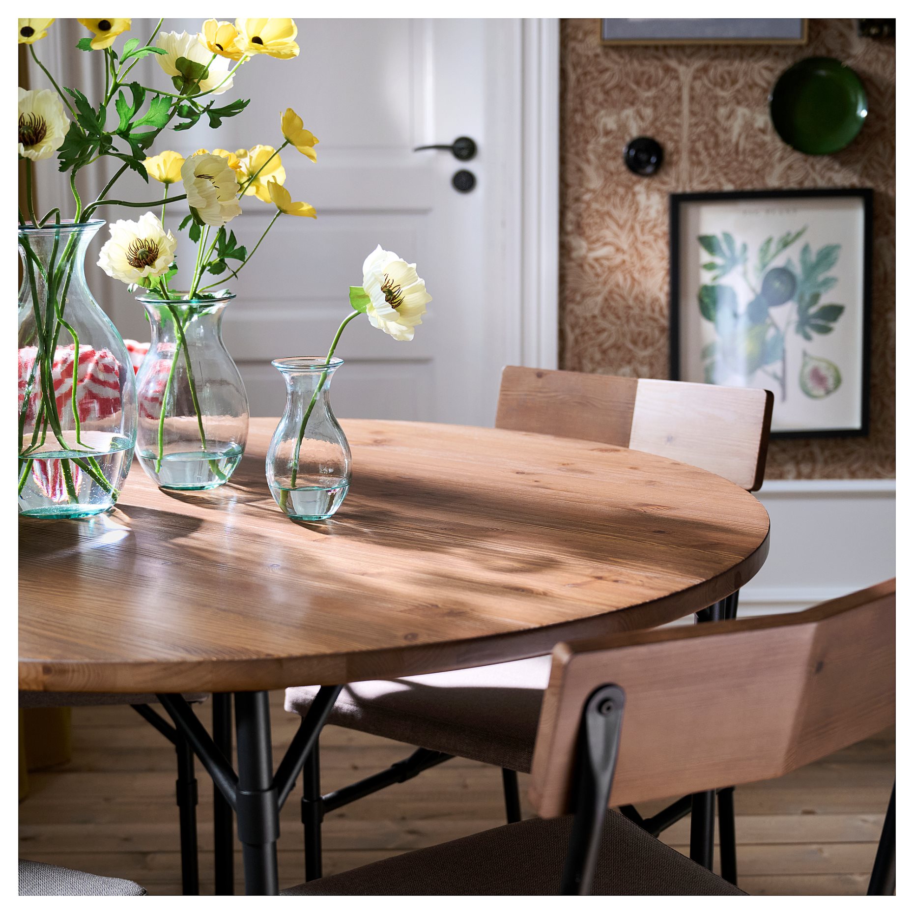 GRÖTÅN/GRÖTÅN, table and 4 chairs, 105 cm, 596.174.30