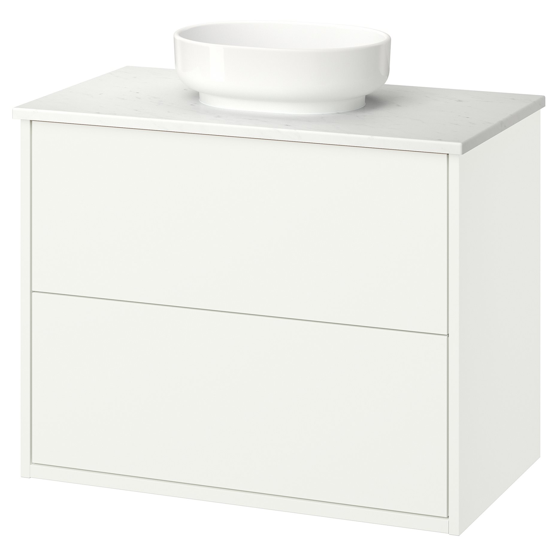 HAVBÄCK/VINDEL, έπιπλο νιπτήρα με συρτάρια/νιπτήρα, 82x49x77 cm, 596.224.60