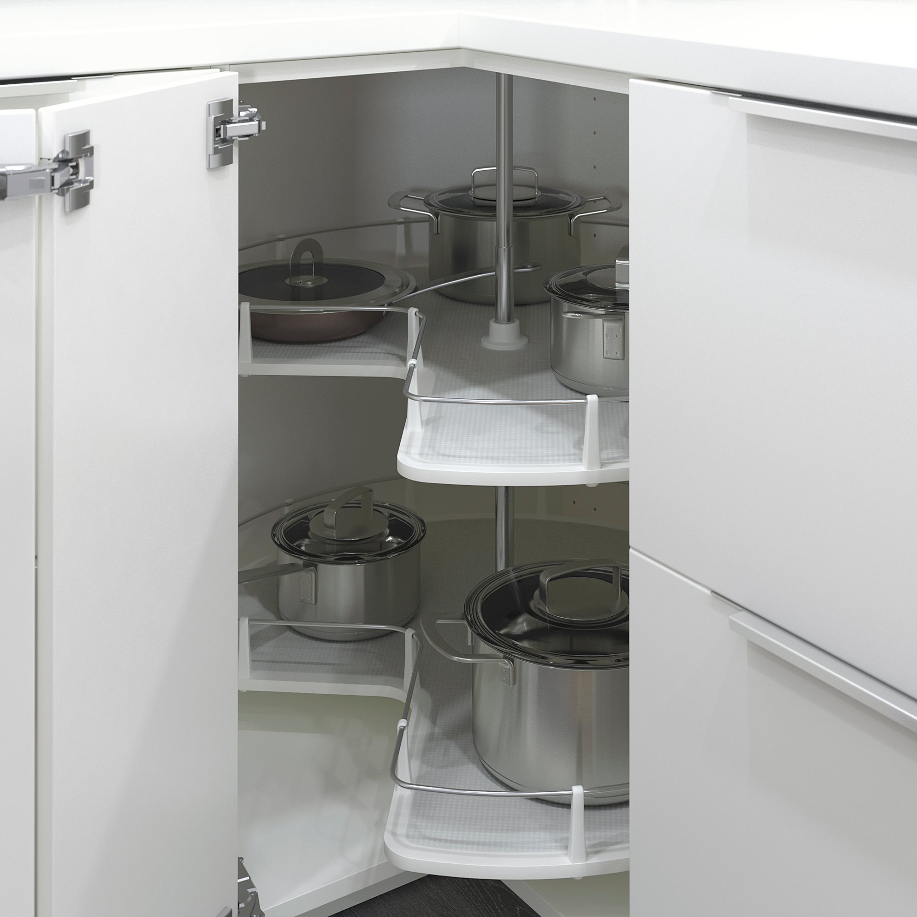 UTRUSTA, corner base cabinet carousel, 602.152.91