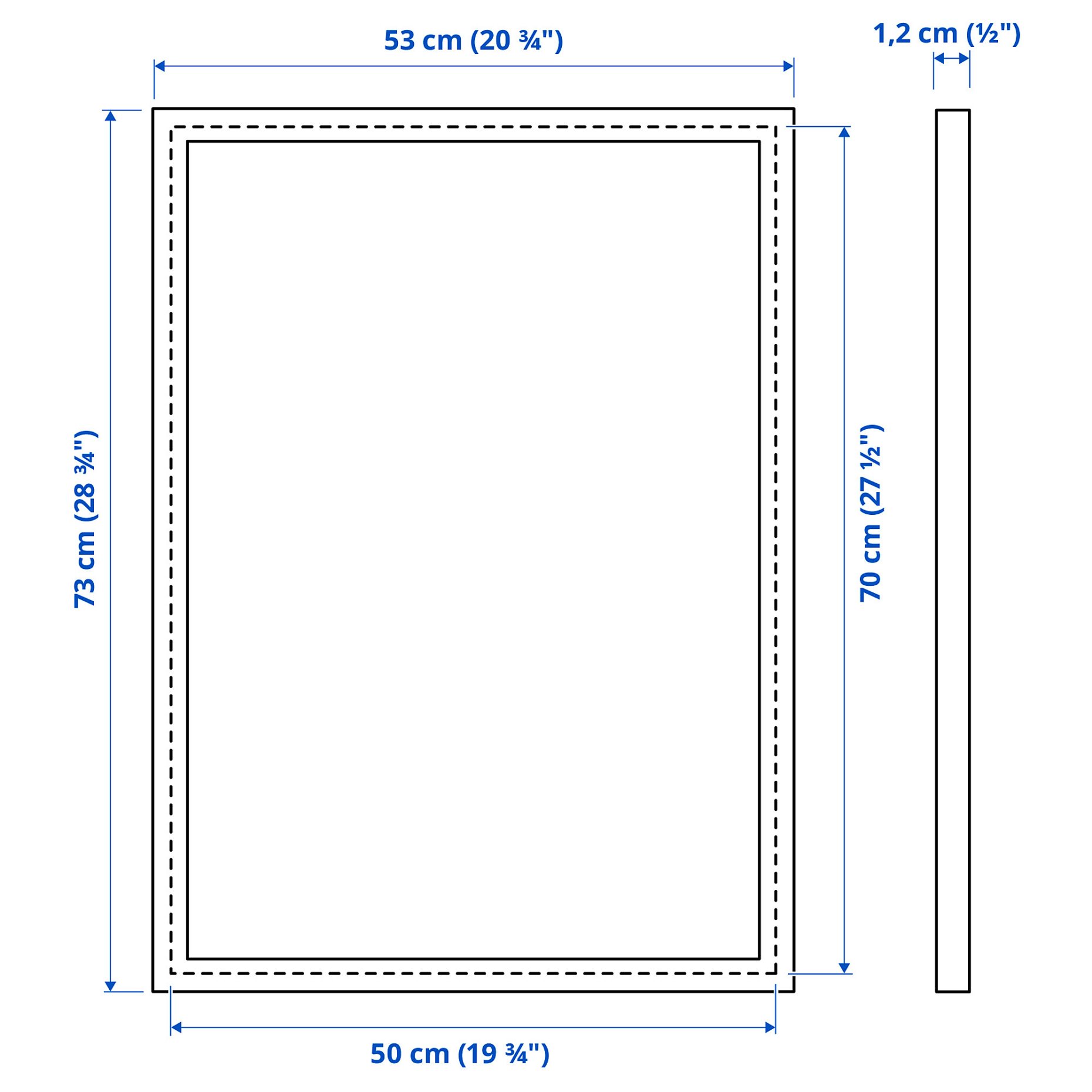 FISKBO, frame, 50x70 cm, 603.003.74