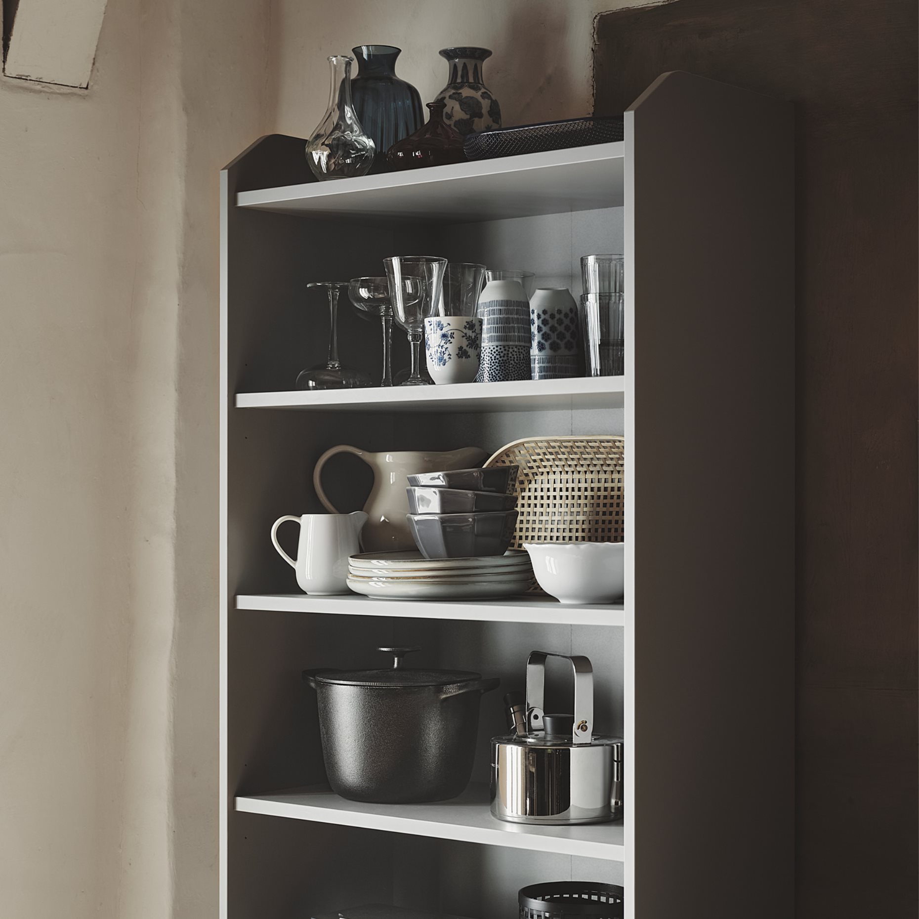 HAUGA, ψηλό ντουλάπι με 2 πόρτες, 70x199 cm, 604.150.54