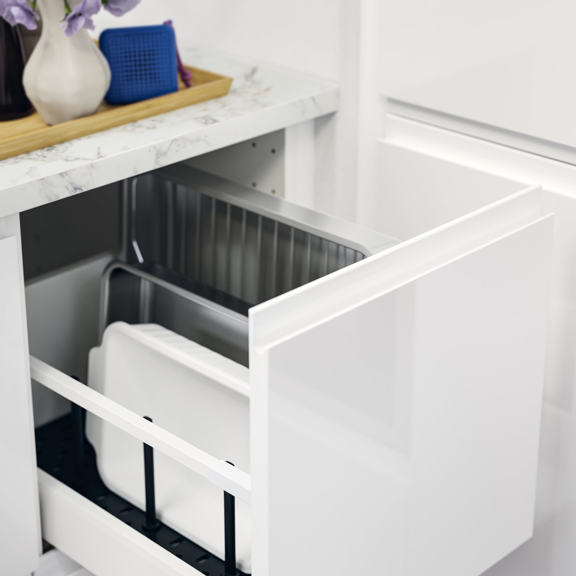 UPPDATERA, pegboard drawer organiser, 60 cm, 604.600.08