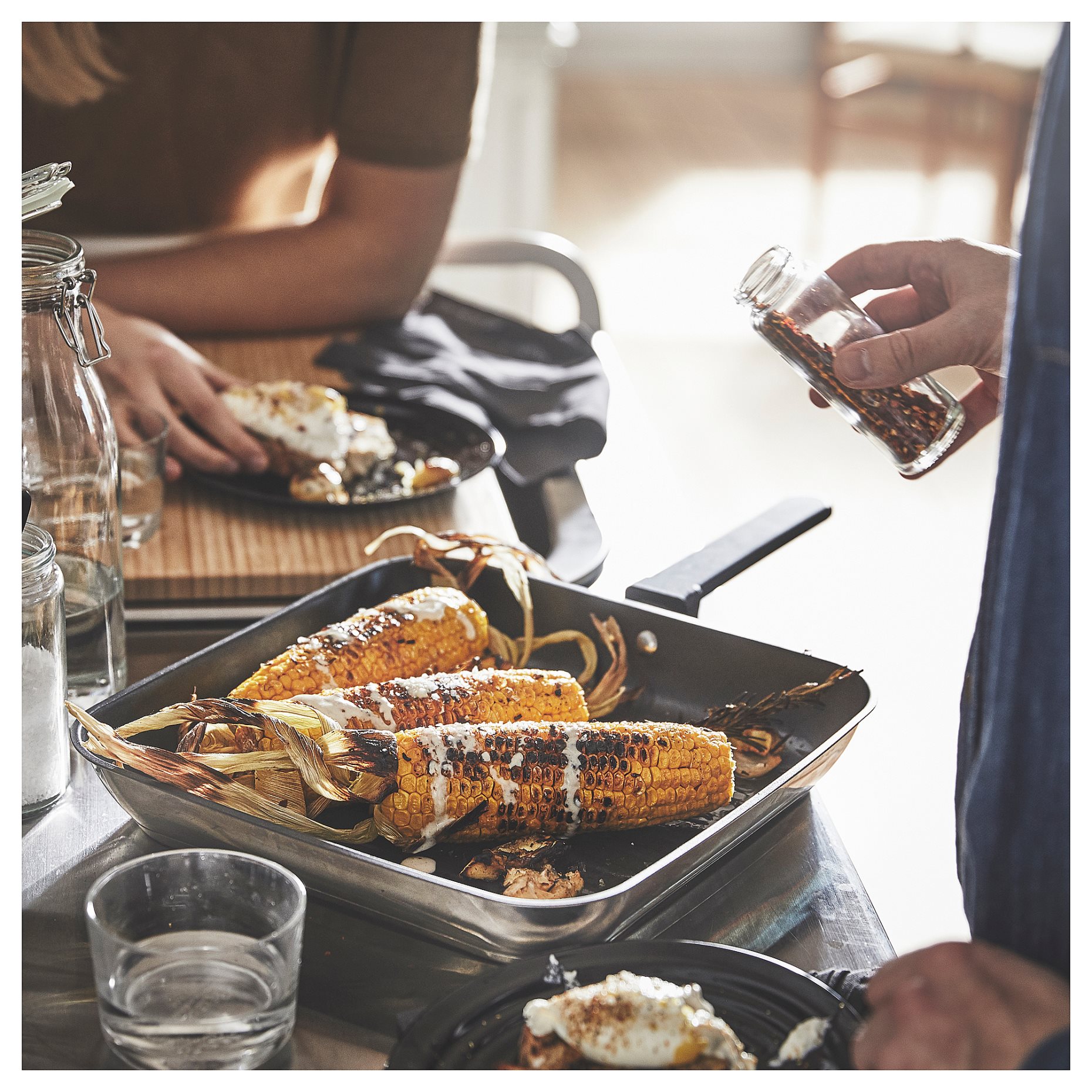 MIDDAGSMAT, grill pan/non-stick coating, 28x28 cm, 604.636.91