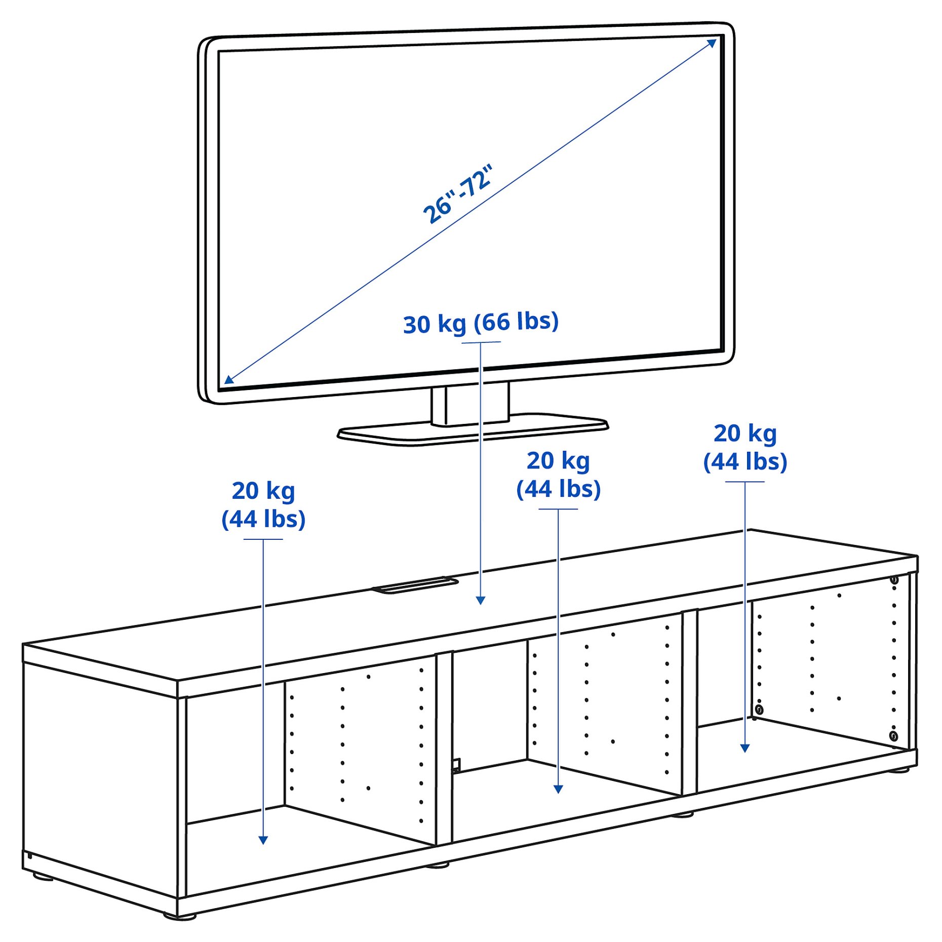 BESTÅ, TV bench, 604.740.72