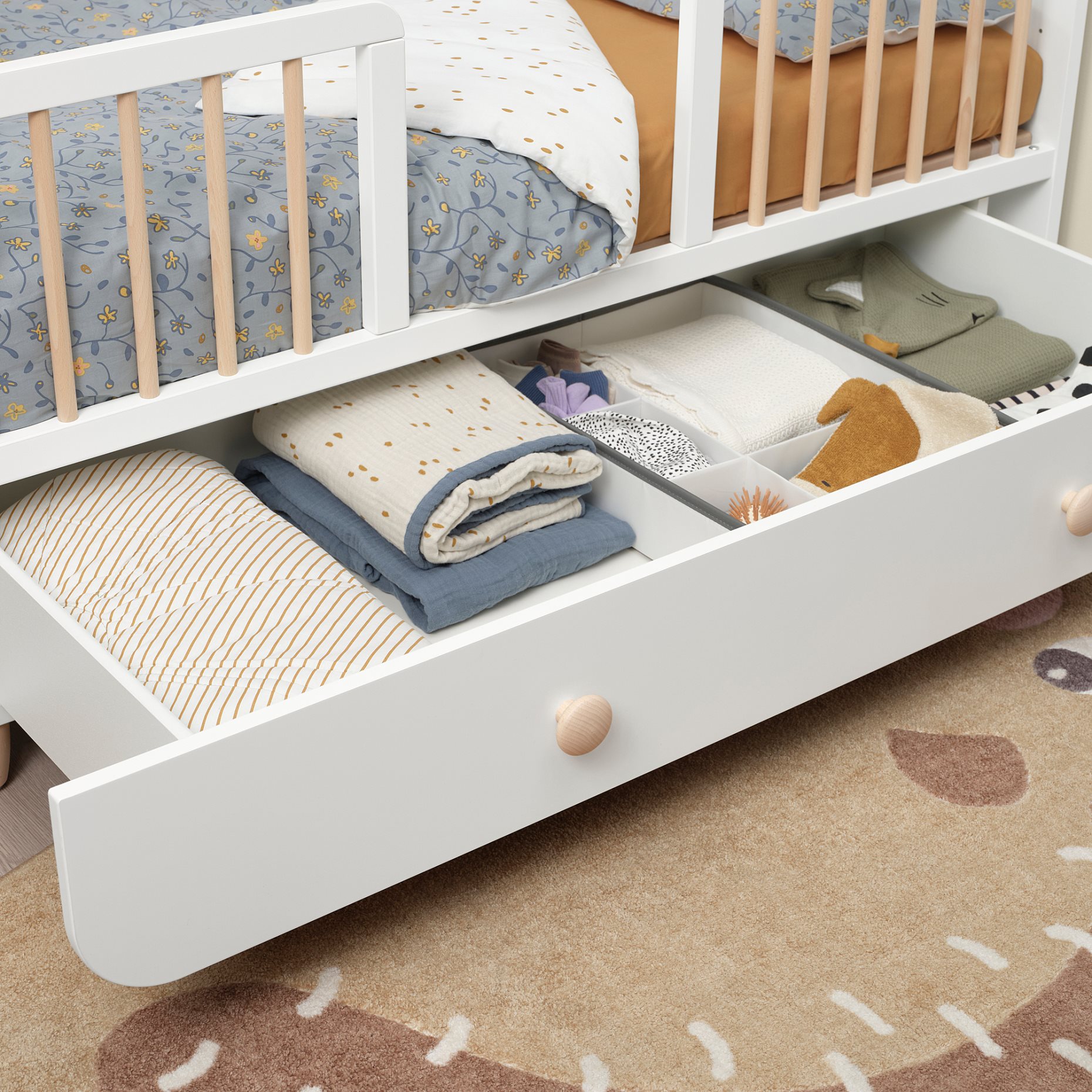MYLLRA, cot with drawer, 70x140 cm, 604.835.90