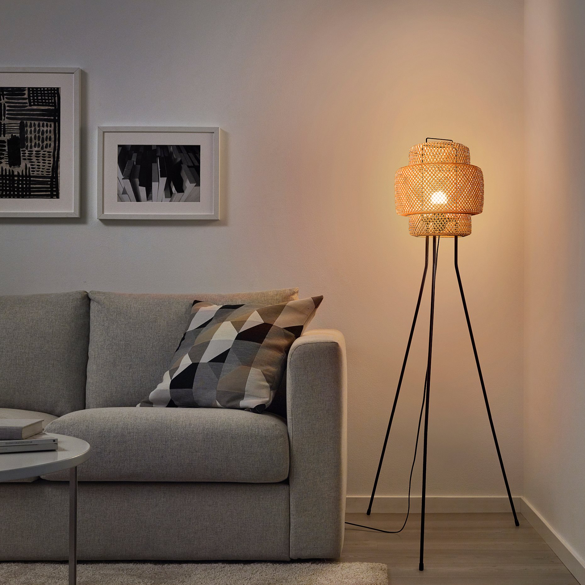 SINNERLIG, floor lamp/handmade, 605.012.16