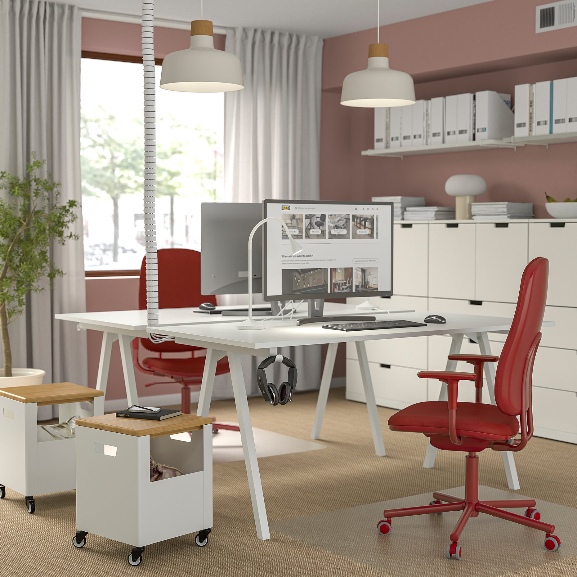 SMORKULL, καρέκλα γραφείου με μπράτσα, 605.034.37