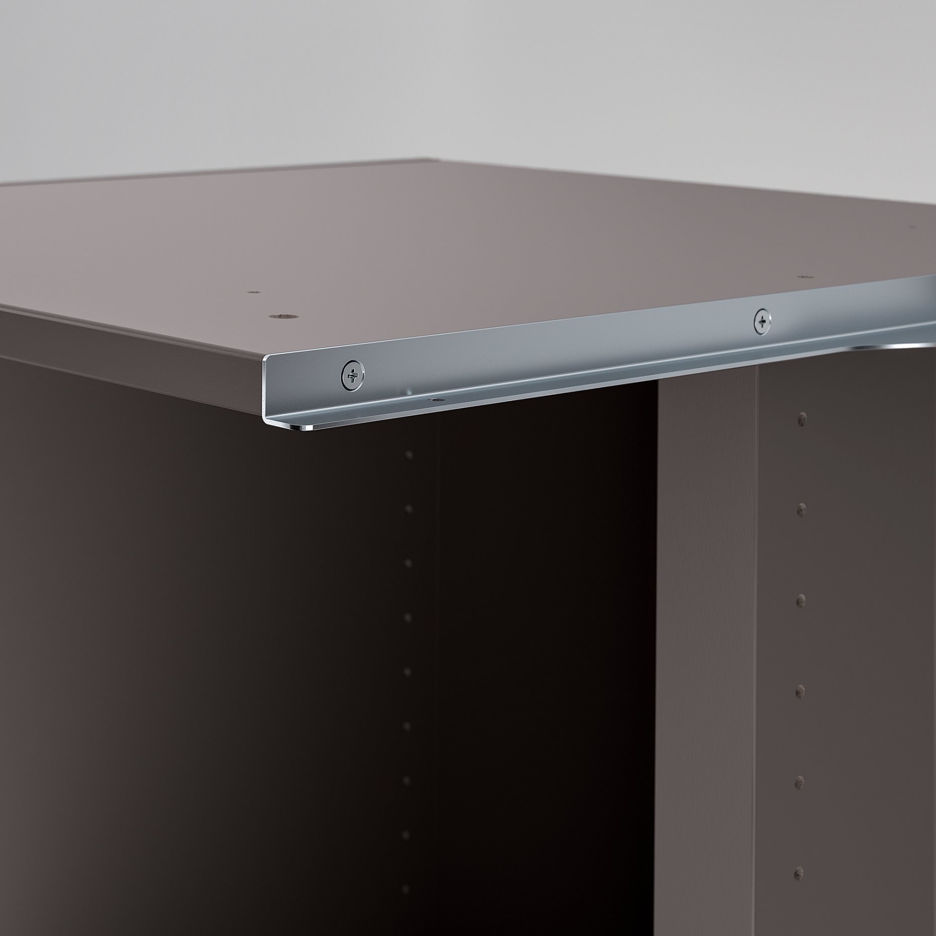 PAX, add-on corner unit with 4 shelves, 53x58x201 cm, 605.151.19