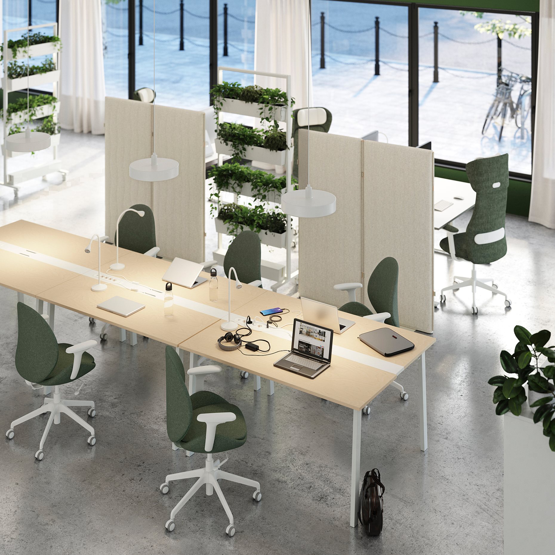 MITTZON, acoustic screen/floor standing, 90x157 cm, 605.282.06