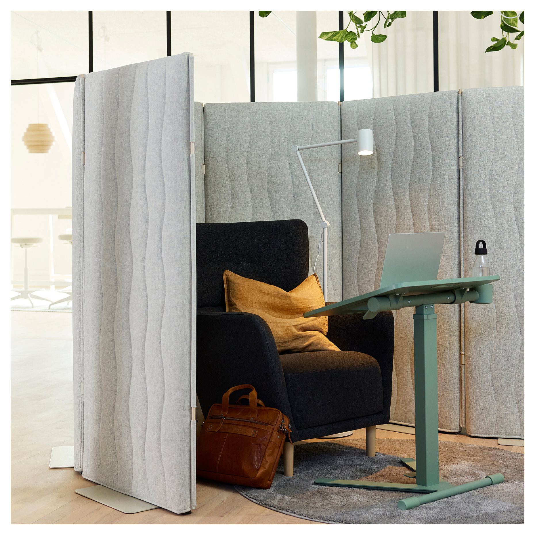 MITTZON, acoustic screen/floor standing, 90x157 cm, 605.282.06