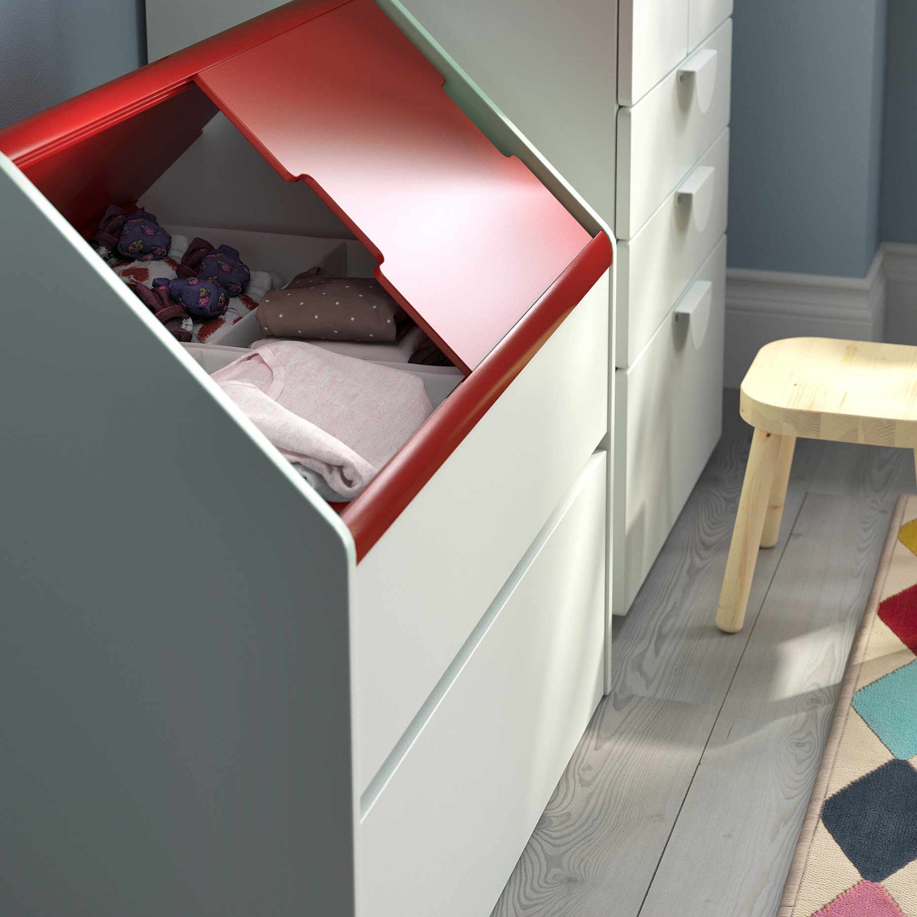 VITBJÖRN, storage unit with drawer, 80x55x78 cm, 605.371.78