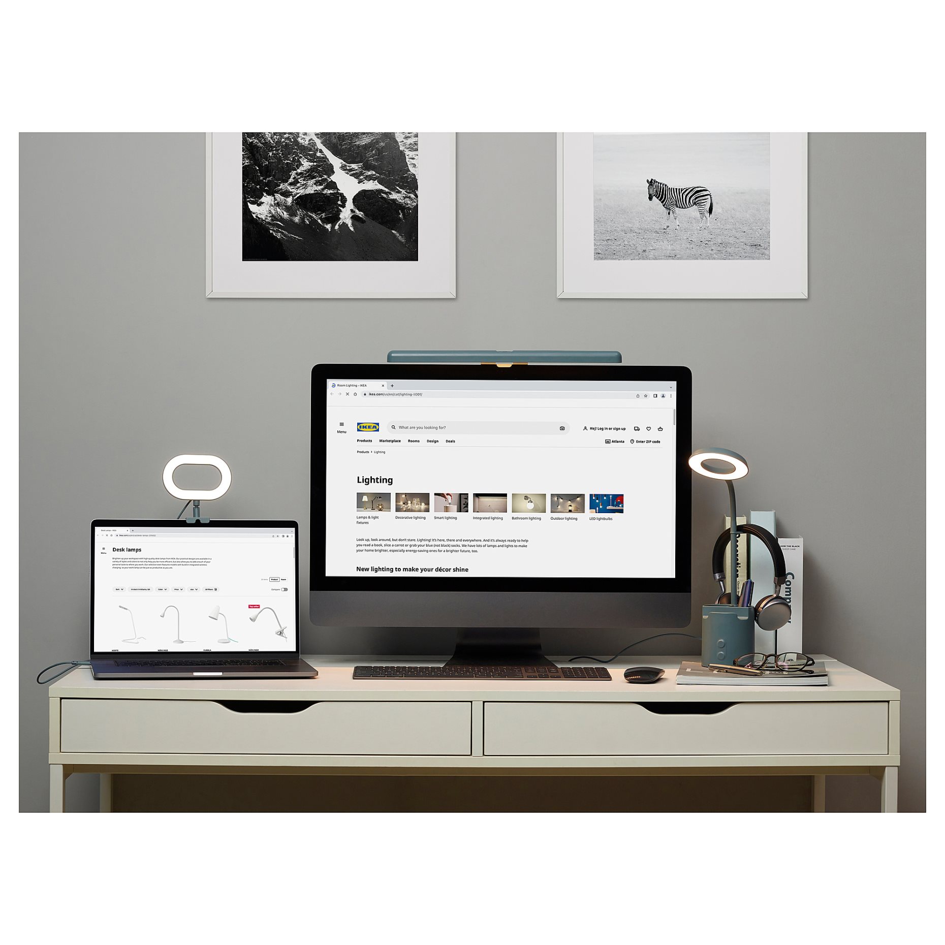 LAGERGÅNG, lamp for screen with built-in LED light source/dimmable, 605.509.90