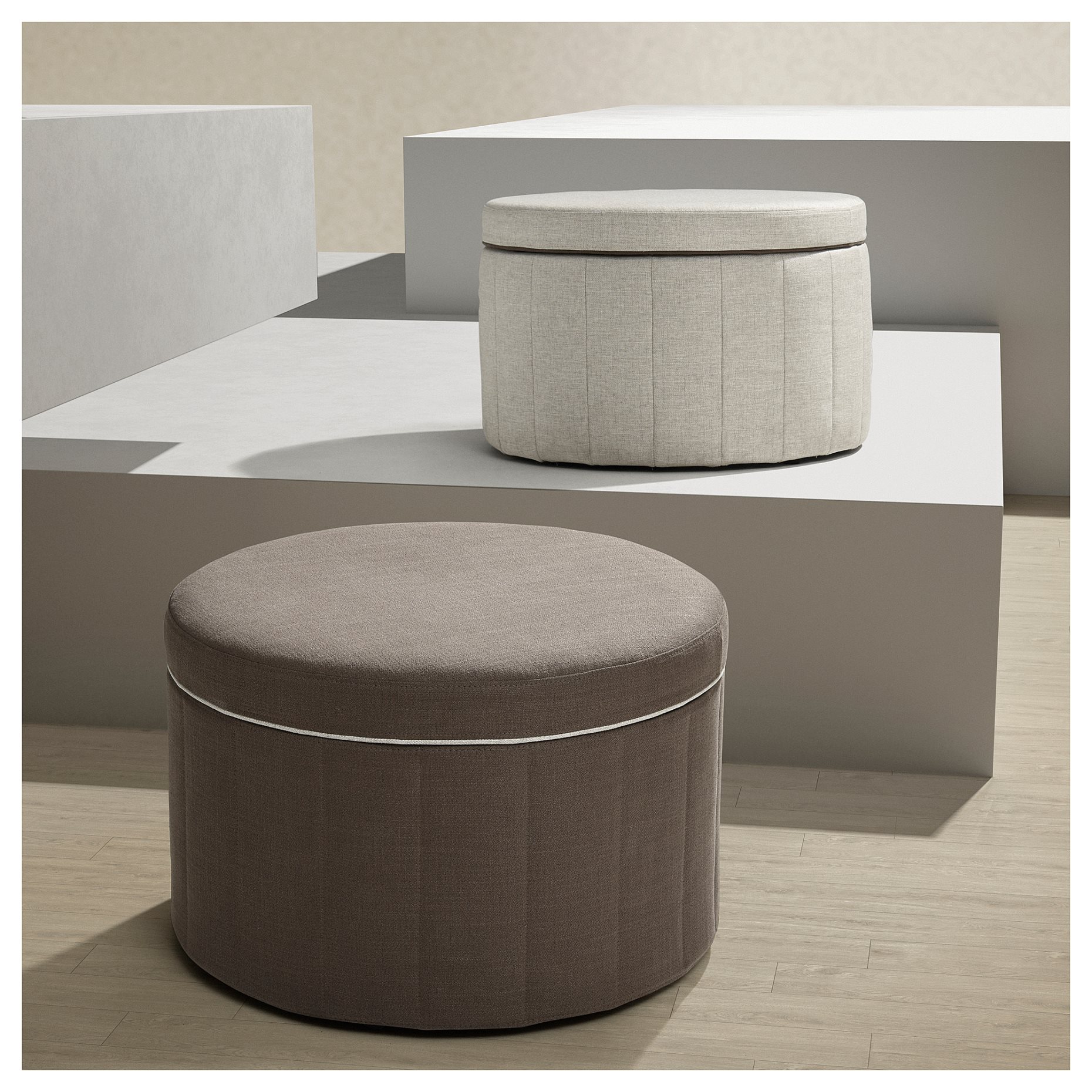 SIDSJÖ, pouffe with storage, 605.623.42