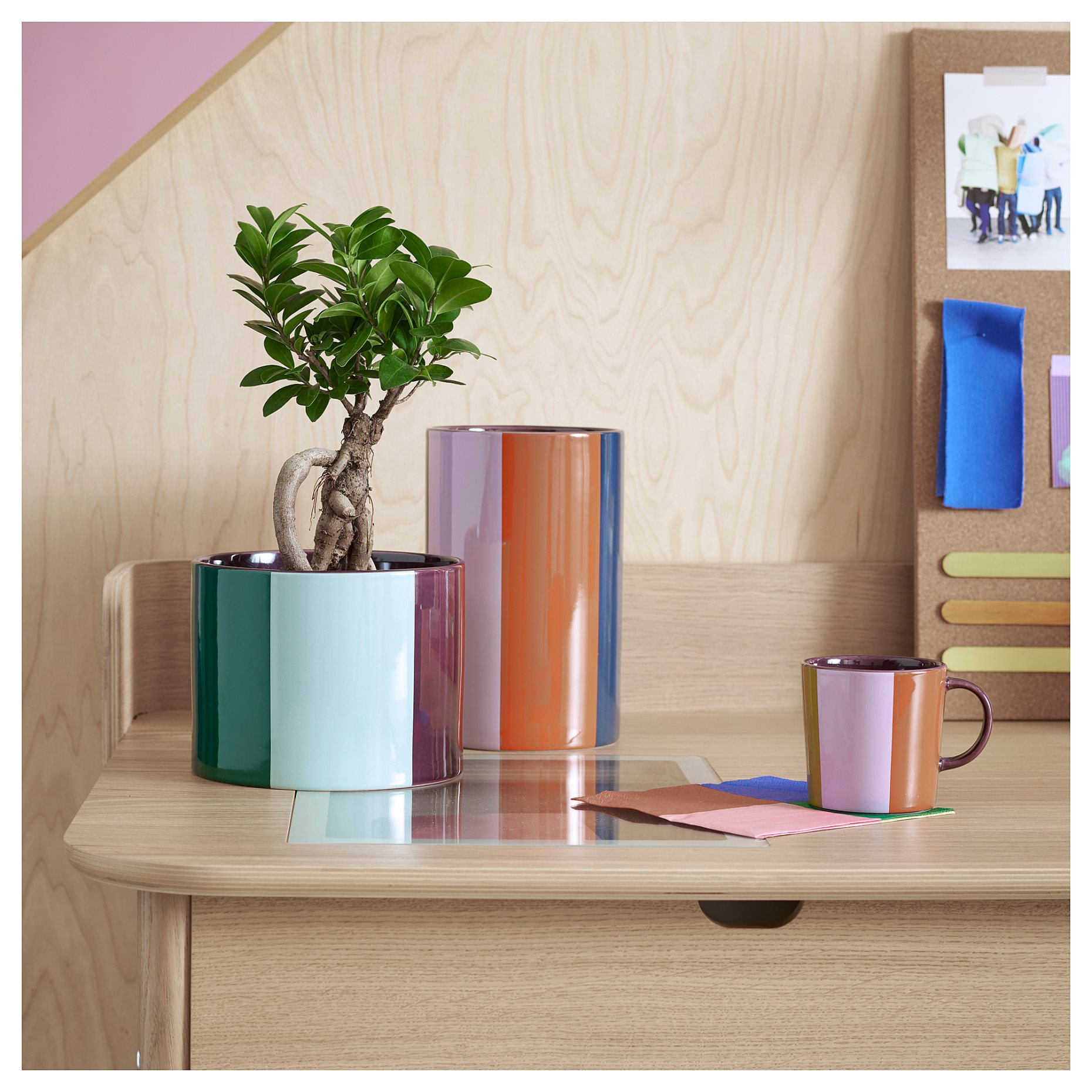 TESAMMANS, βάζο/κασπό σετ 2 τεμ., 605.689.52