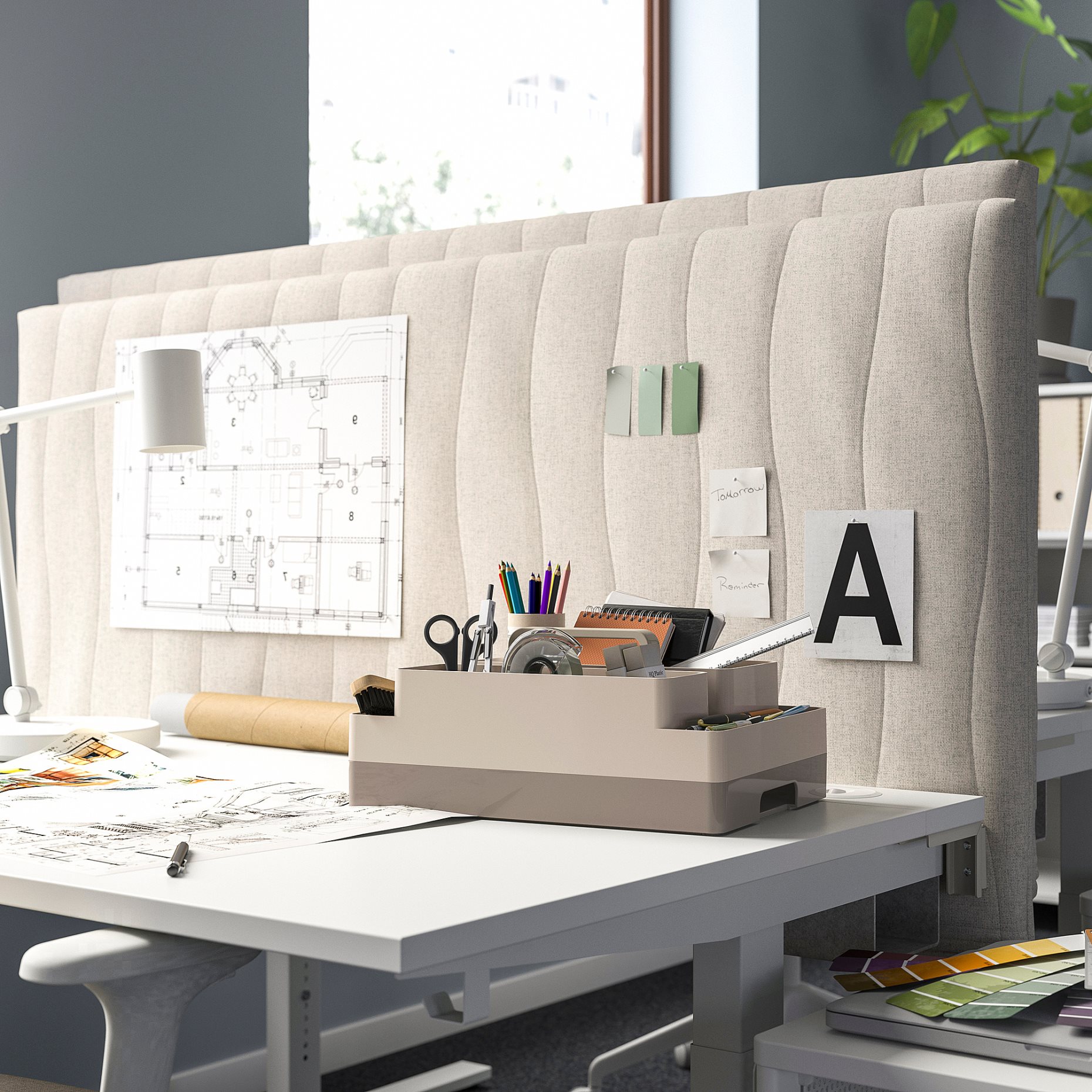 KUGGIS, desk organiser set/2 pieces, 26x35x16 cm, 605.691.88