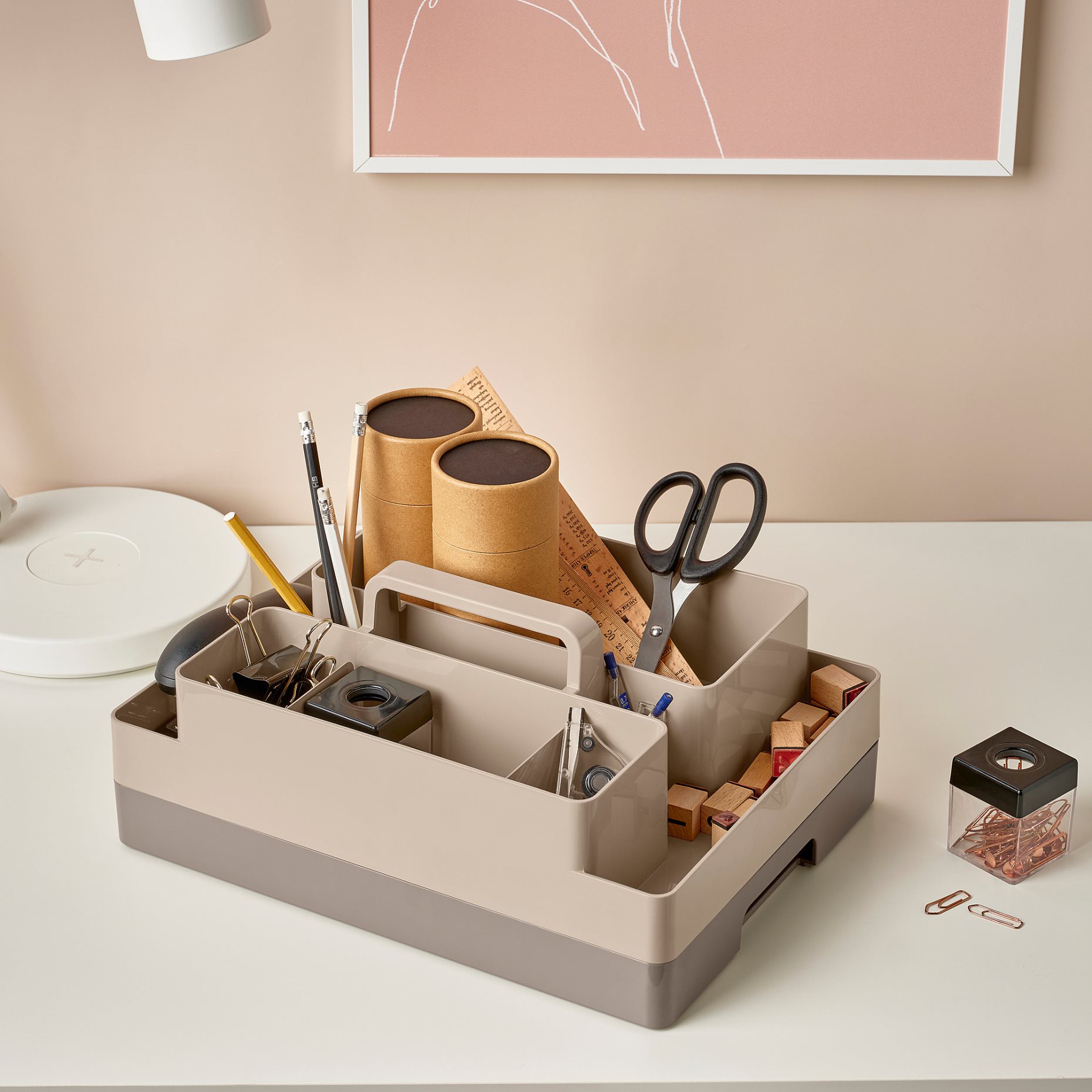 KUGGIS, desk organiser set/2 pieces, 26x35x16 cm, 605.691.88