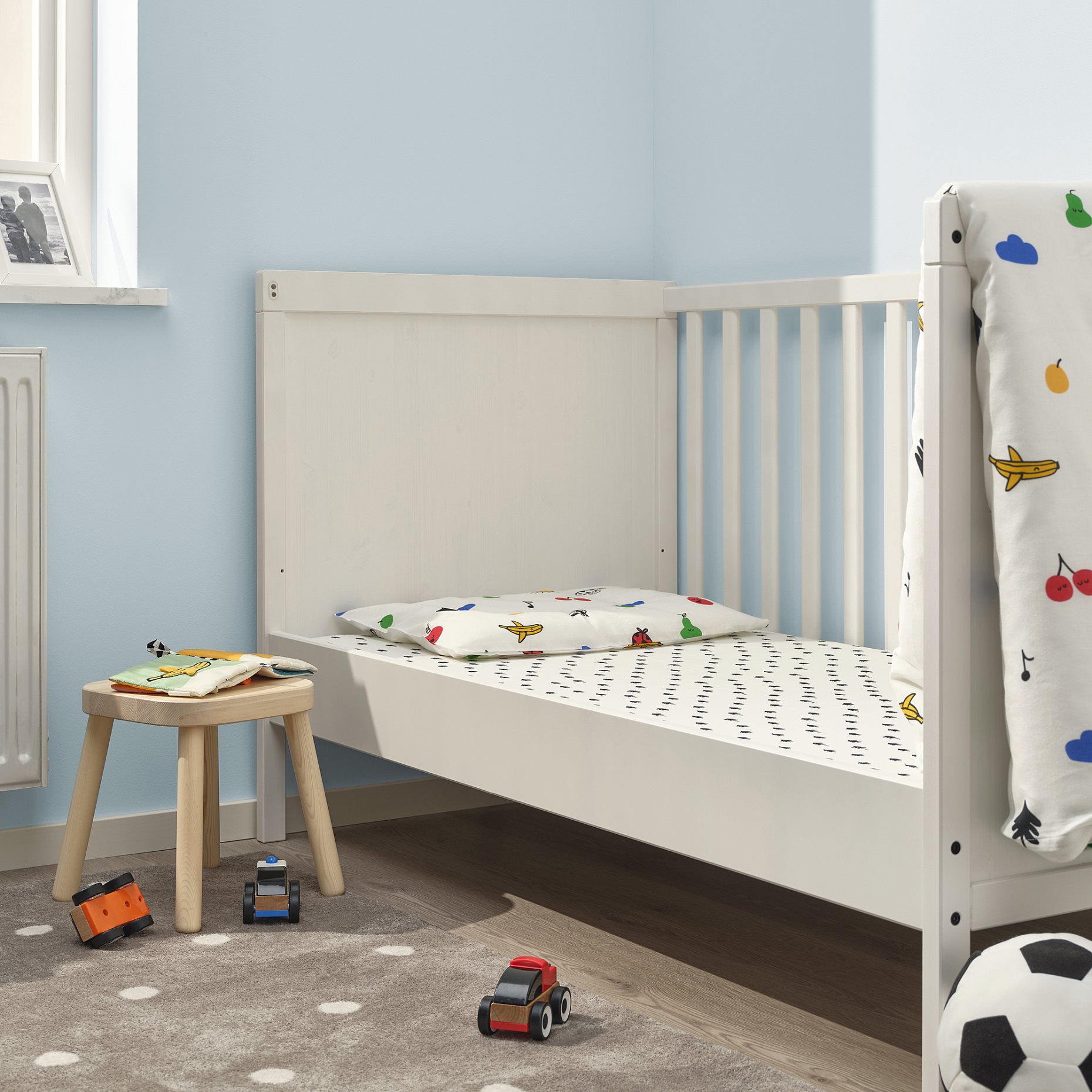 GRONFINK, fitted sheet for cot, 70x140 cm, 605.723.84