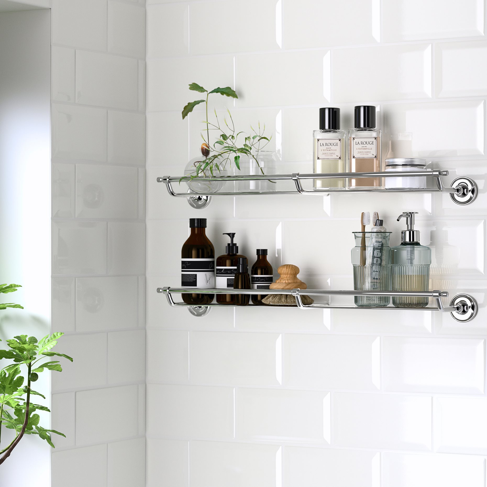 BROFJÄRDEN, ράφι τοίχου, 60x6 cm, 605.822.36