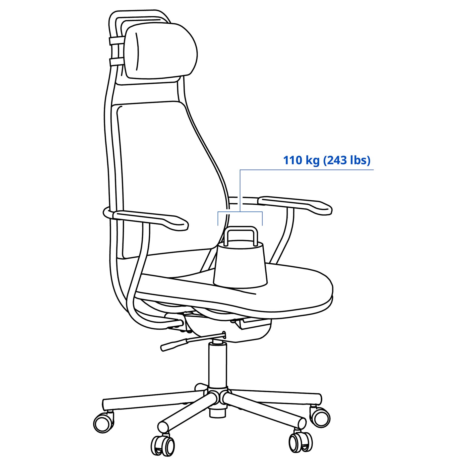 LÖPARBANA, gaming chair, 605.863.24