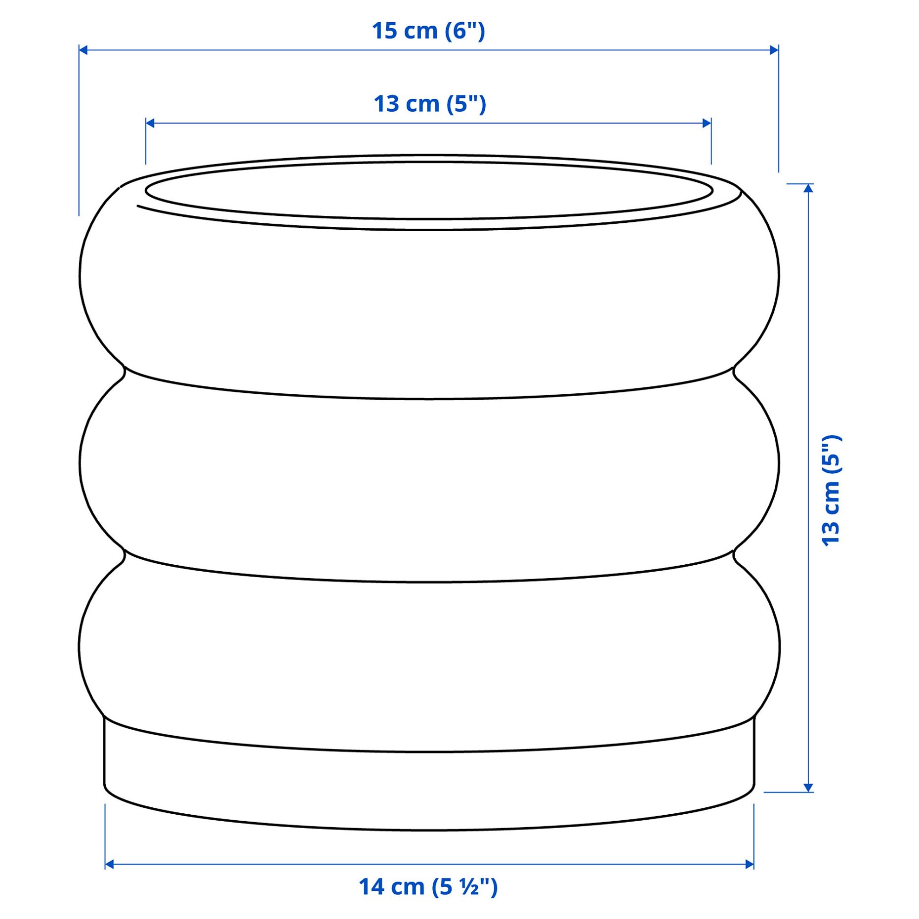 HASSELBUKETT, plant pot in/outdoor, 12 cm, 605.959.17