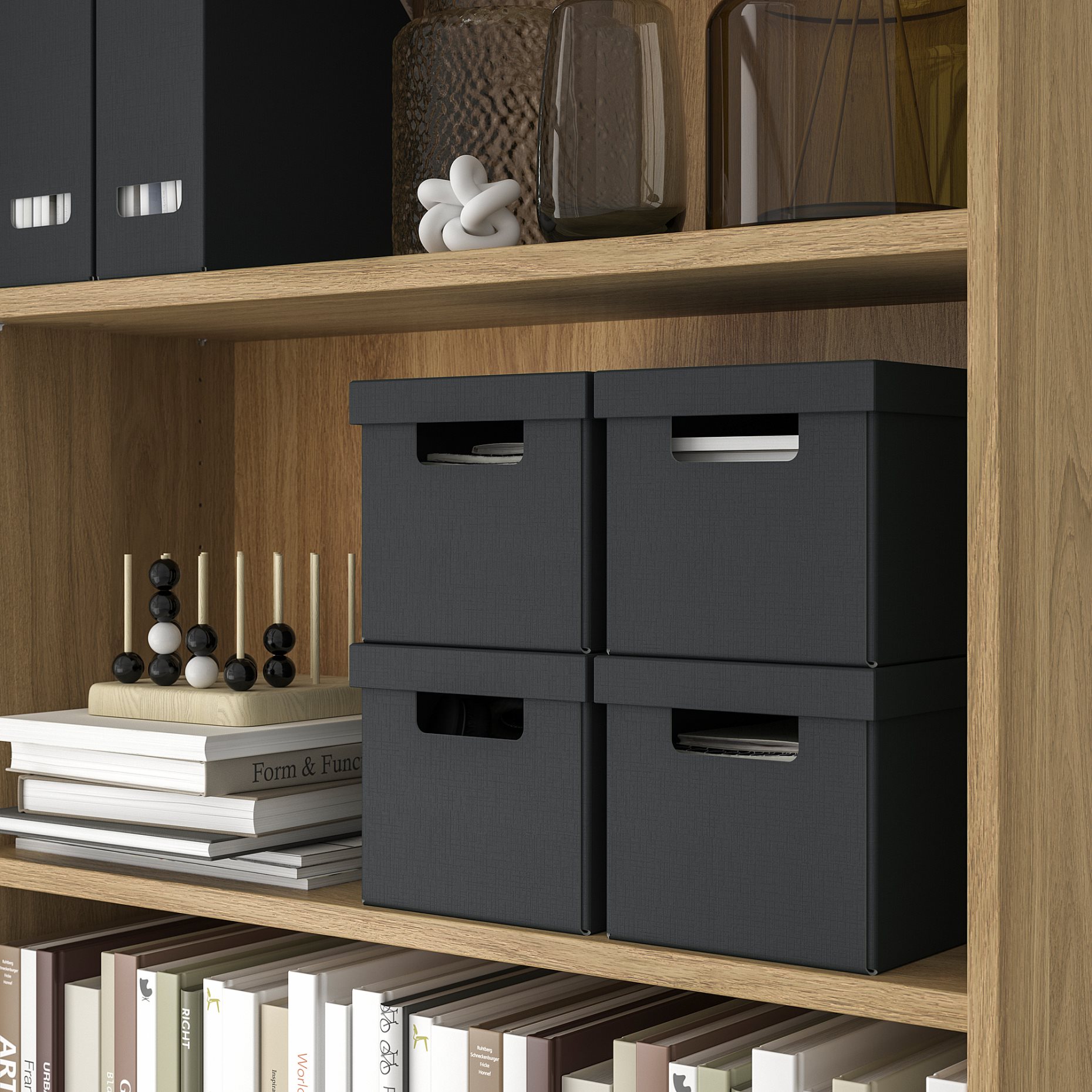 FJÄDERHARV, storage box with lid, 18x25x16 cm, 605.968.94