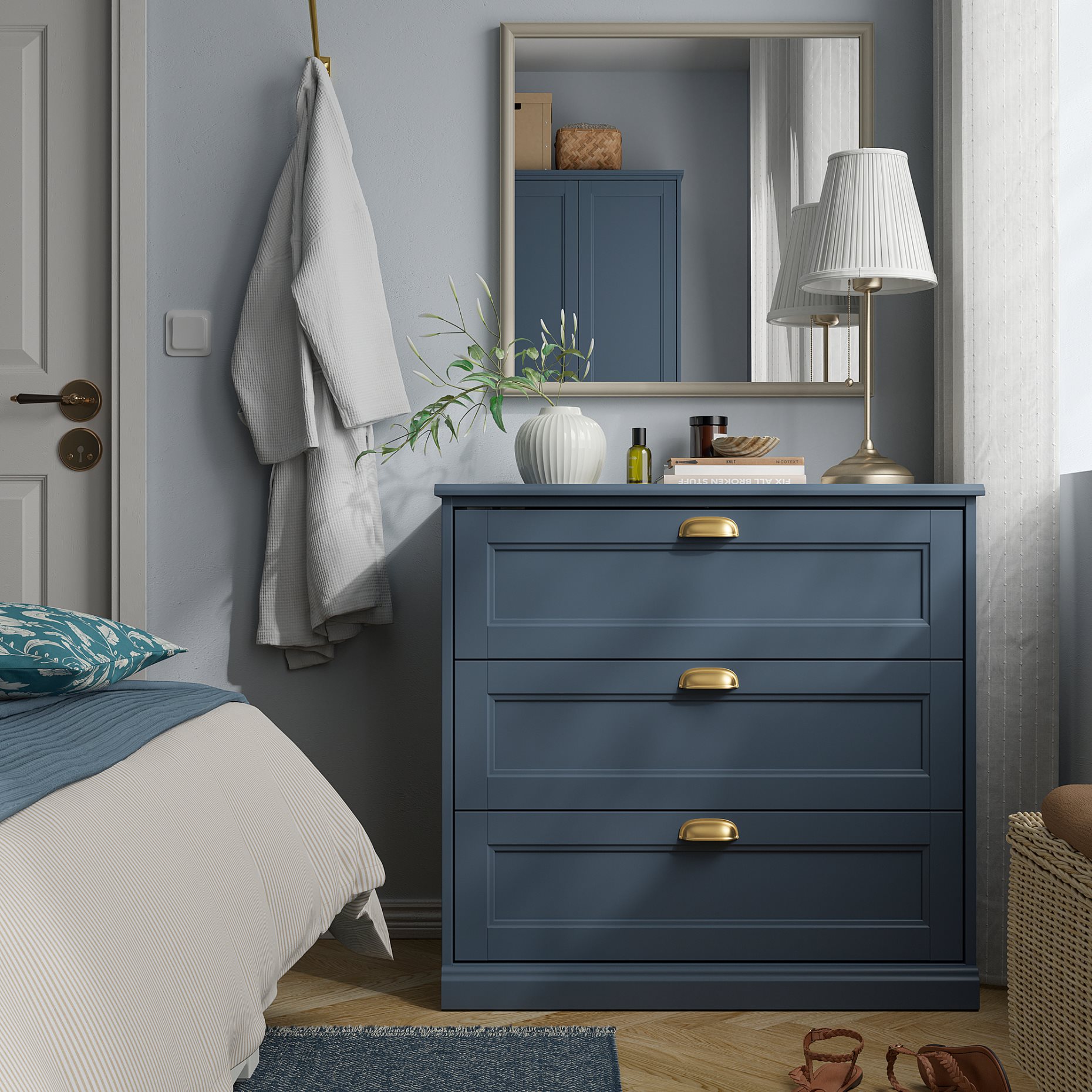 FÅGELFJÄLLET, chest of 3 drawers, 82x51x78 cm, 606.116.44
