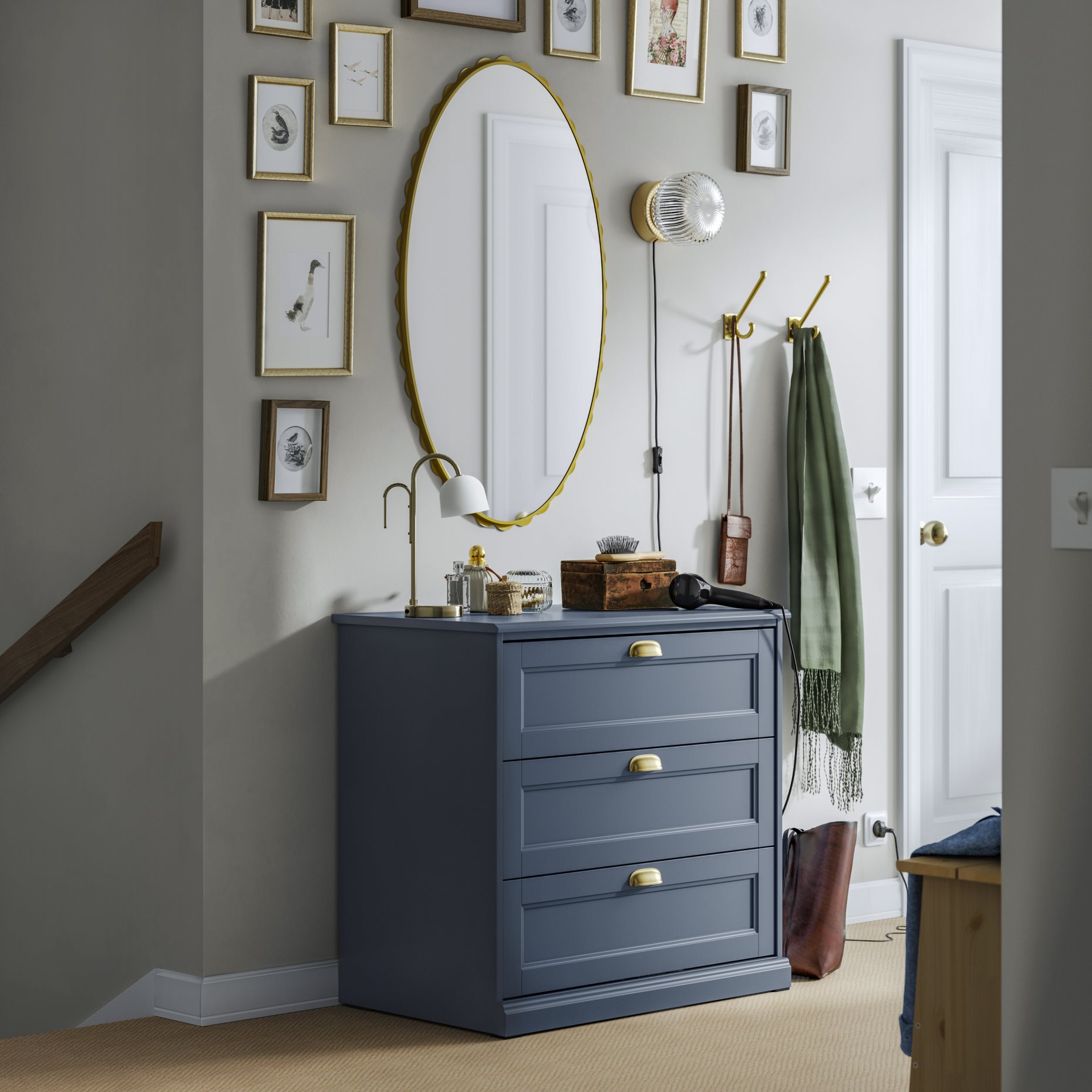 FÅGELFJÄLLET, chest of 3 drawers, 82x51x78 cm, 606.116.44