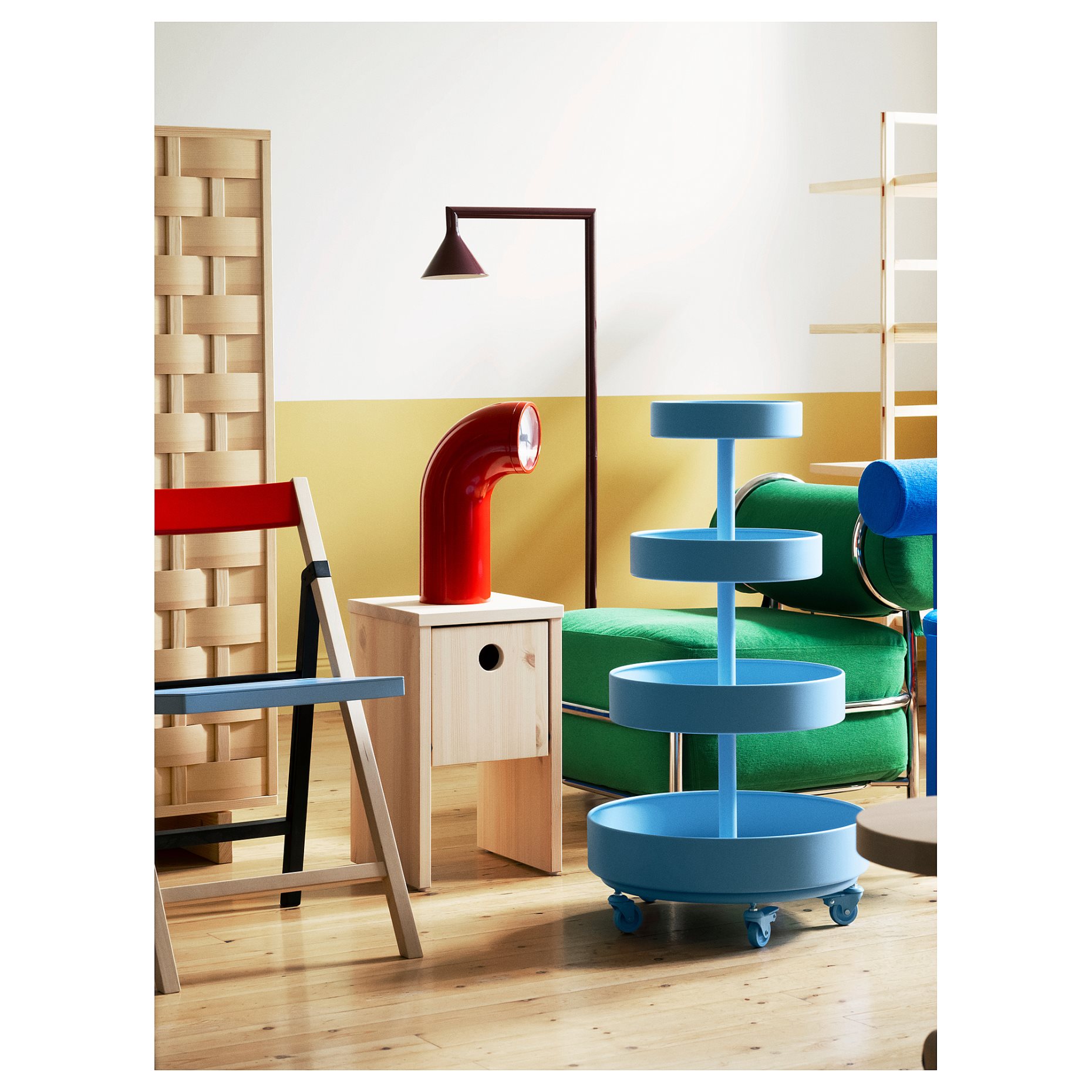 IKEA PS 2026, κομοδίνο με πτυσσόμενη πόρτα, 30x30x50 cm, 606.199.42