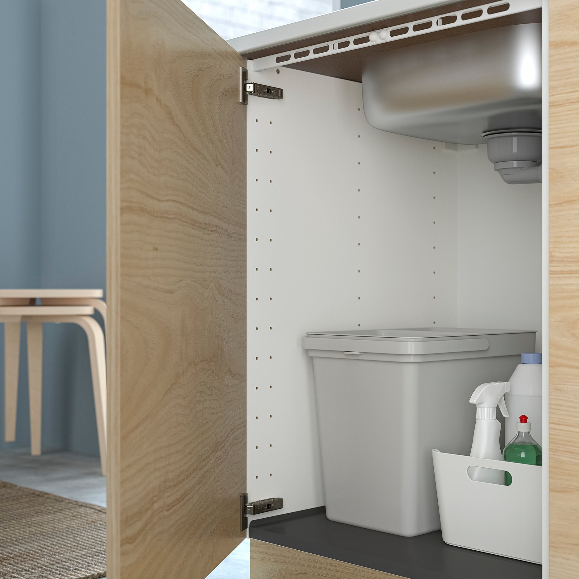 METOD, προστατευτικό ραφιού για ντουλάπι νεροχύτη, 60 cm, 606.204.79