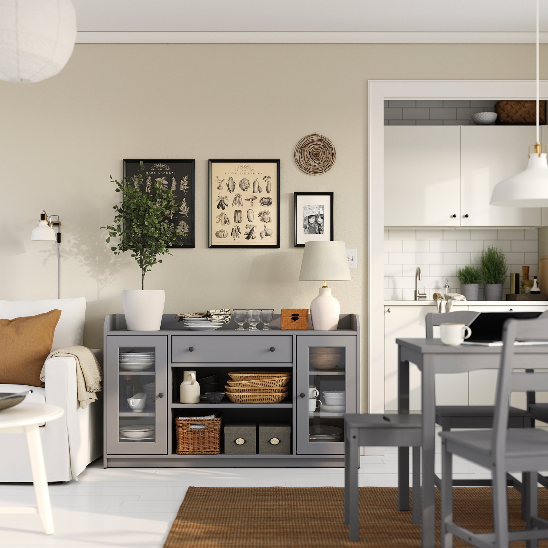 HAUGA, sideboard, 140x46x84 cm, 606.214.88