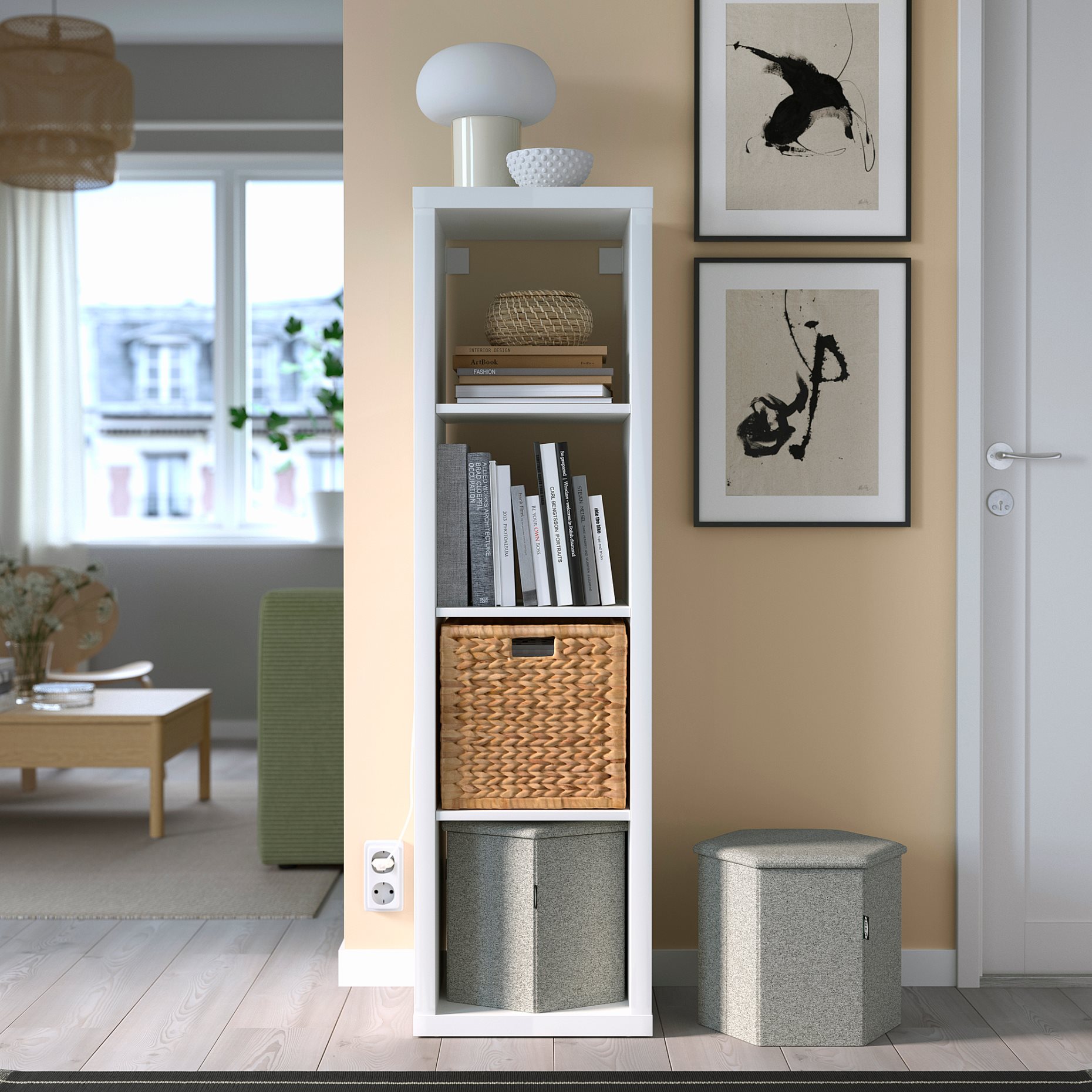 KJUGE, pouffe with storage, 606.296.77