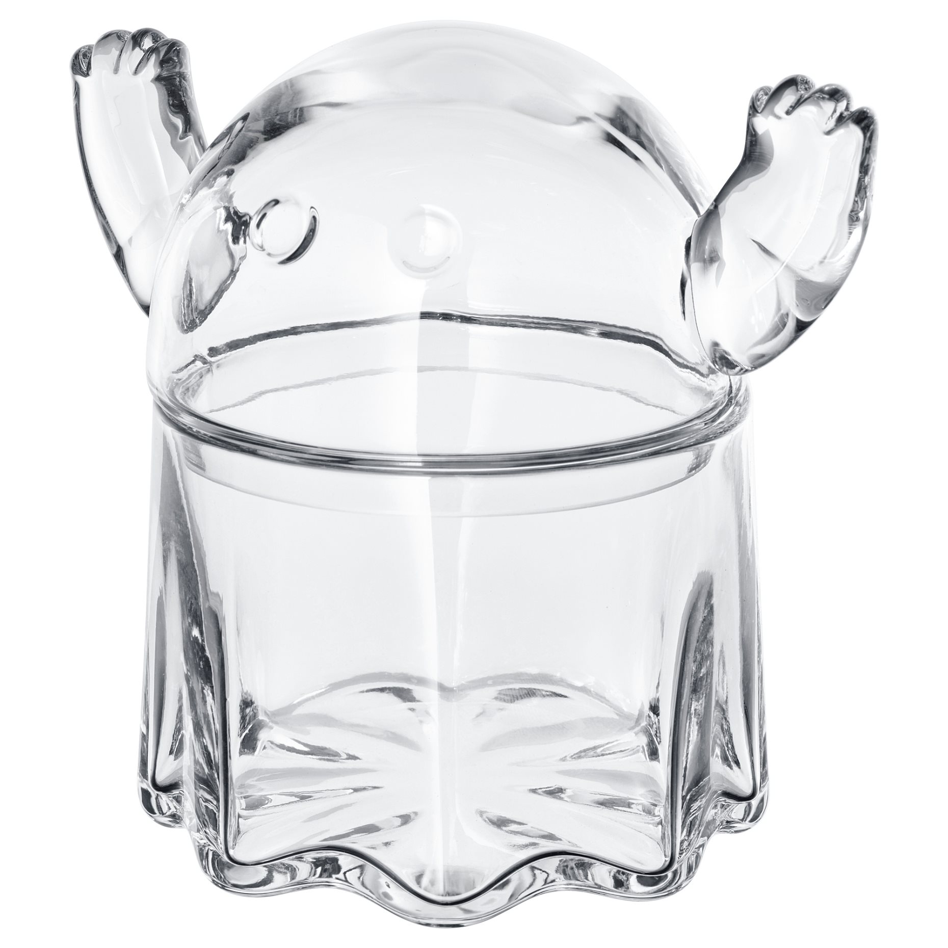 KUSTFYR 2026, bowl with lid/ghost, 13 cm, 606.300.58